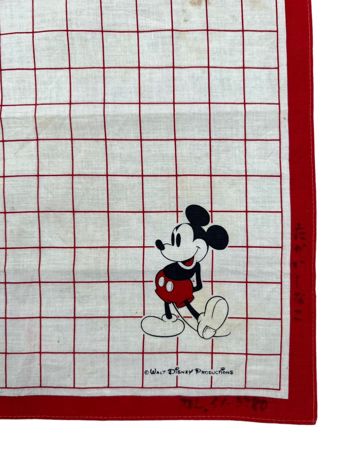 Disney Mickey Mouse Handkerchief Neckerchief Bandana Pocketsquare Size ONE SIZE - 2 Thumbnail