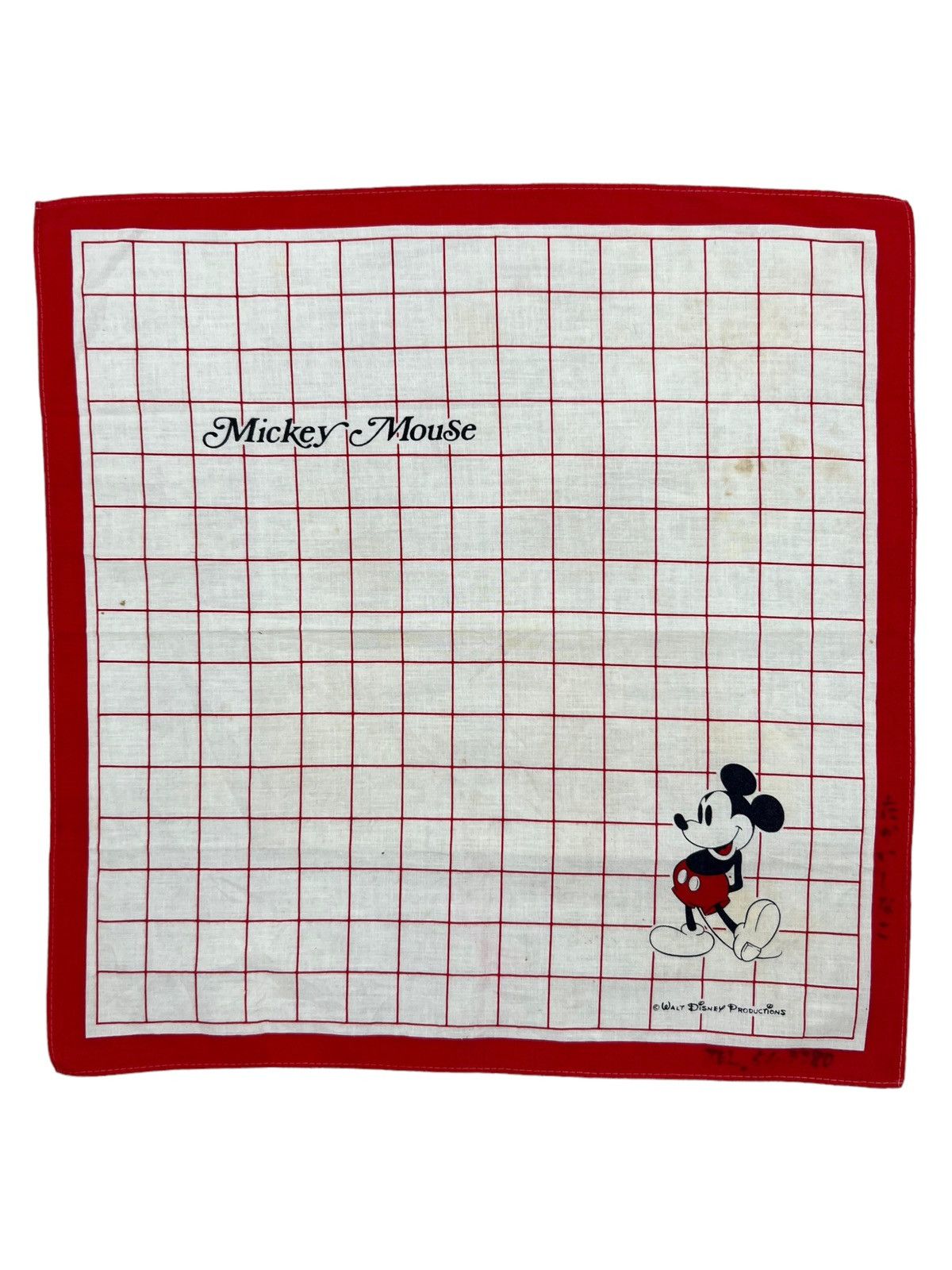 Disney Mickey Mouse Handkerchief Neckerchief Bandana Pocketsquare Size ONE SIZE - 1 Thumbnail
