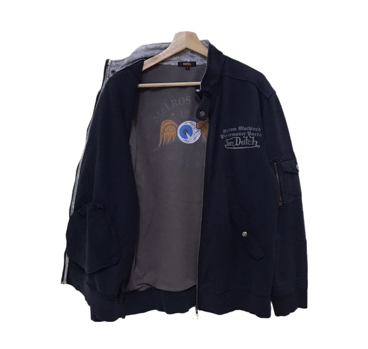 Vintage × Von Dutch Vintage Von Dutch Zipper Style Sweater Jacket Size US M / EU 48-50 / 2 - 1 Thumbnail