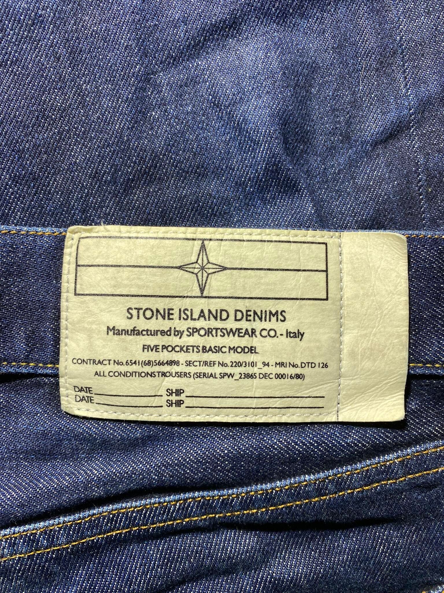 Stone Island Stone Island Denims Jeans Vintage Back Pocket Logo Size US 31 - 4 Thumbnail