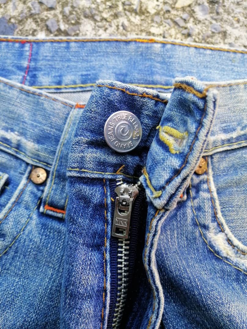 True Religion True Religion Joey Distressed Denim Jeans Size US 36 / EU 52 - 4 Thumbnail