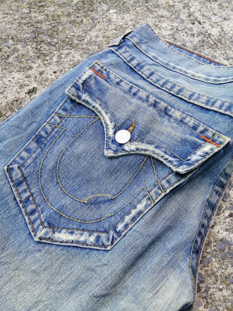 True Religion True Religion Joey Distressed Denim Jeans Size US 36 / EU 52 - 2 Thumbnail