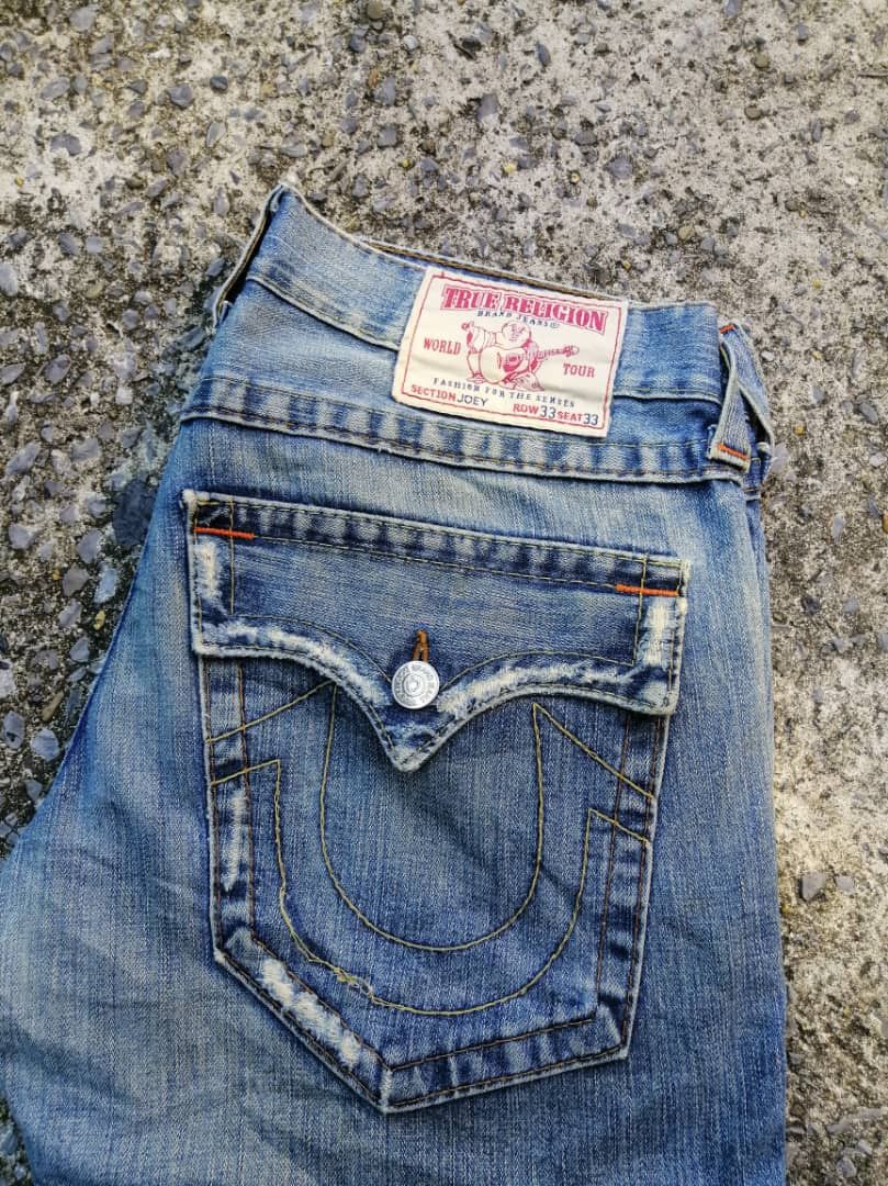 True Religion True Religion Joey Distressed Denim Jeans Size US 36 / EU 52 - 9 Thumbnail