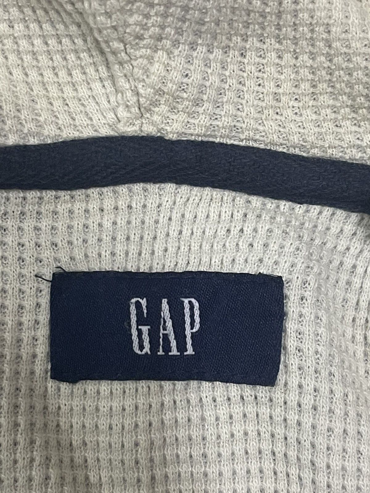 Gap Vintage Gap Thermal Lined Big Logo Hoodie Size US M / EU 48-50 / 2 - 7 Thumbnail