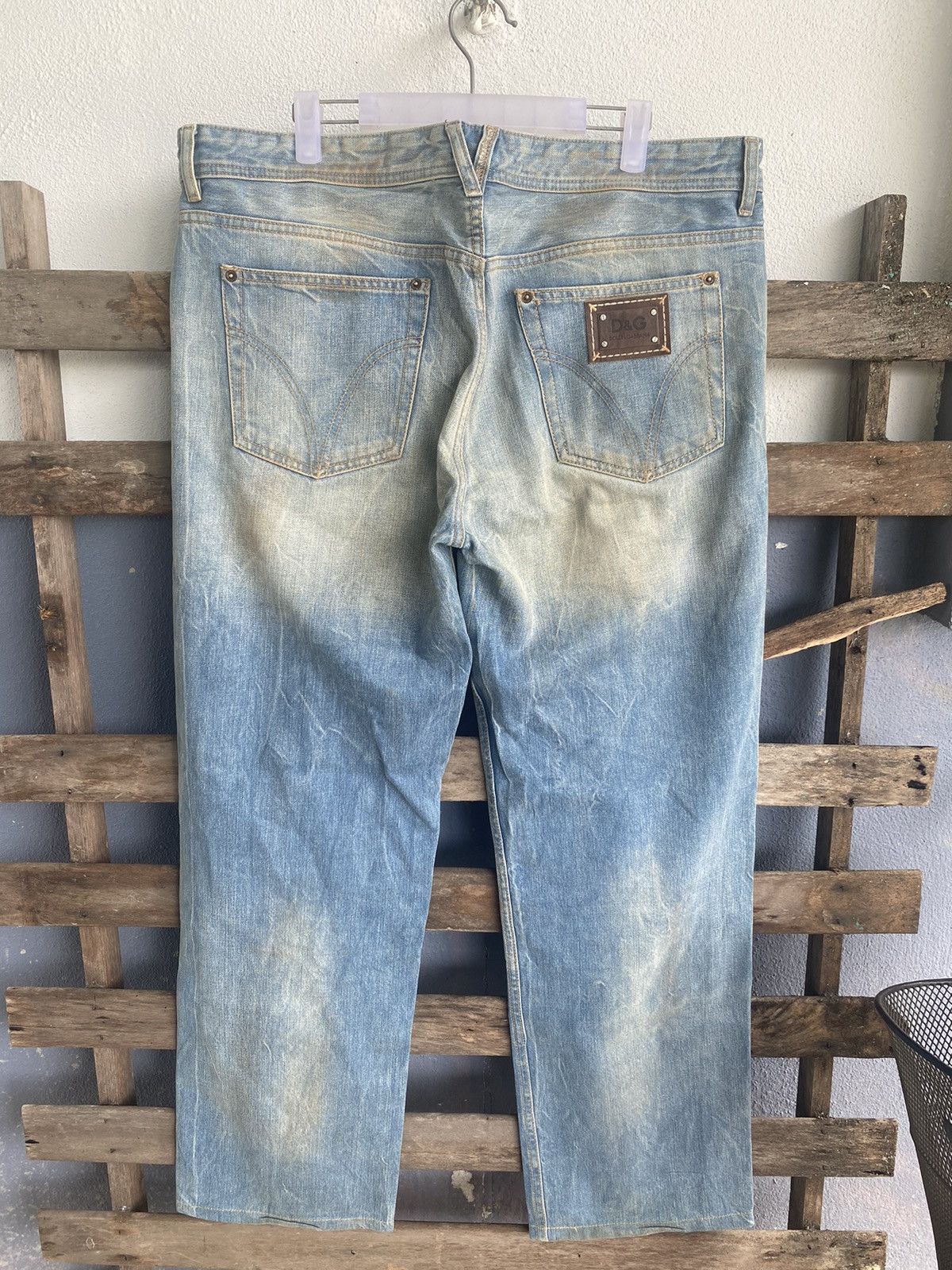 Dolce & Gabbana Vintage Dolce & Gabbana Denim Faded Factory Jeans Size US 37 - 2 Thumbnail