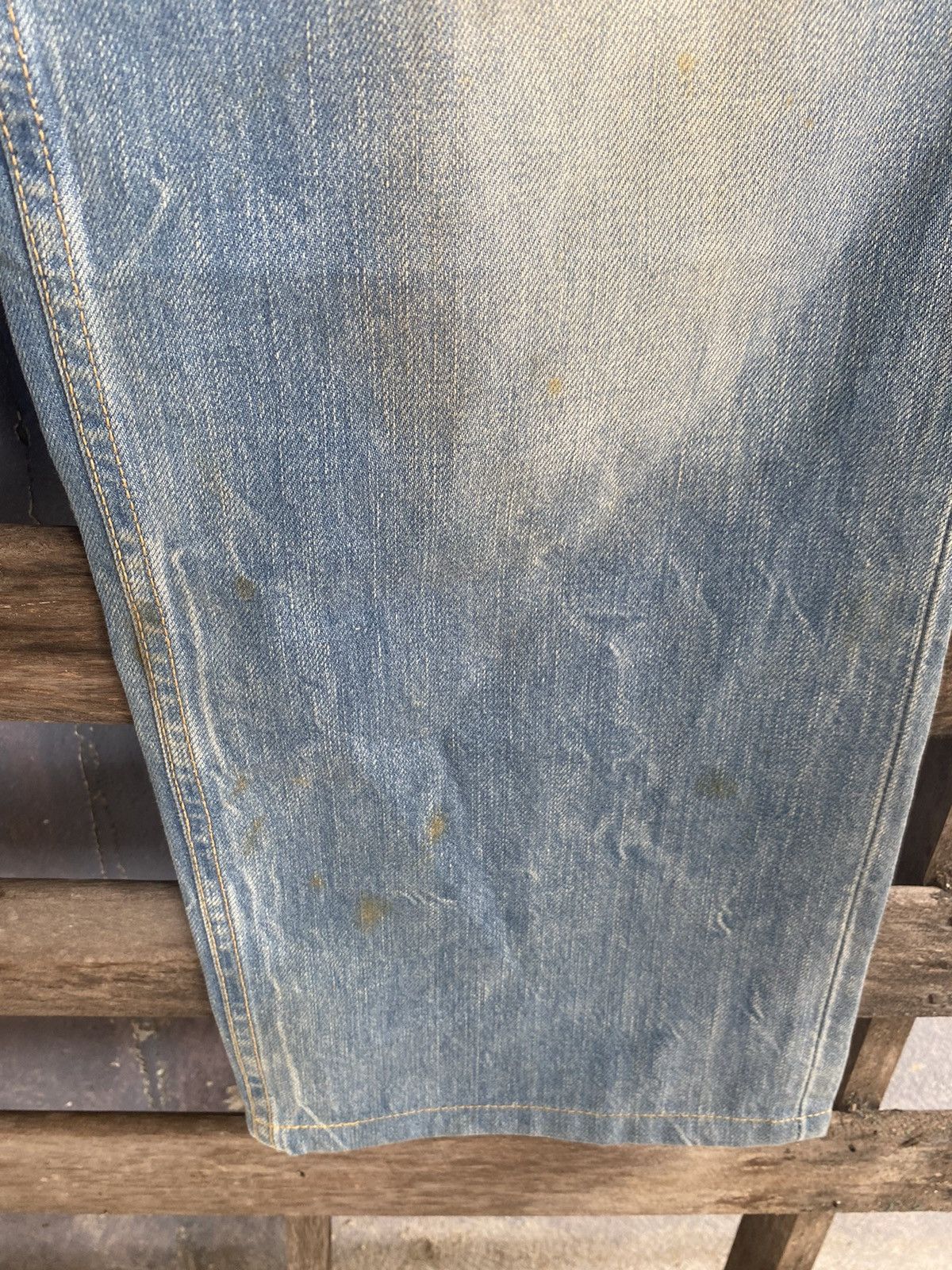 Dolce & Gabbana Vintage Dolce & Gabbana Denim Faded Factory Jeans Size US 37 - 7 Thumbnail