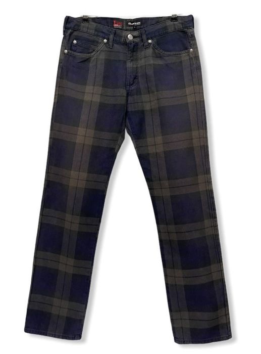 Jun Takahashi LEE X JUNMEN Punk Tartan Rusty Purple Pants | Grailed