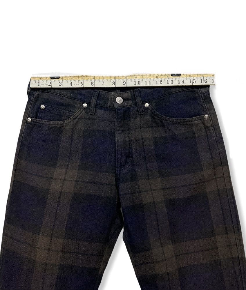 Seditionaries 🔥LEE X JUNMEN Mudmax Punk Tartan Rusty Purple Pants Size US 31 - 9 Thumbnail