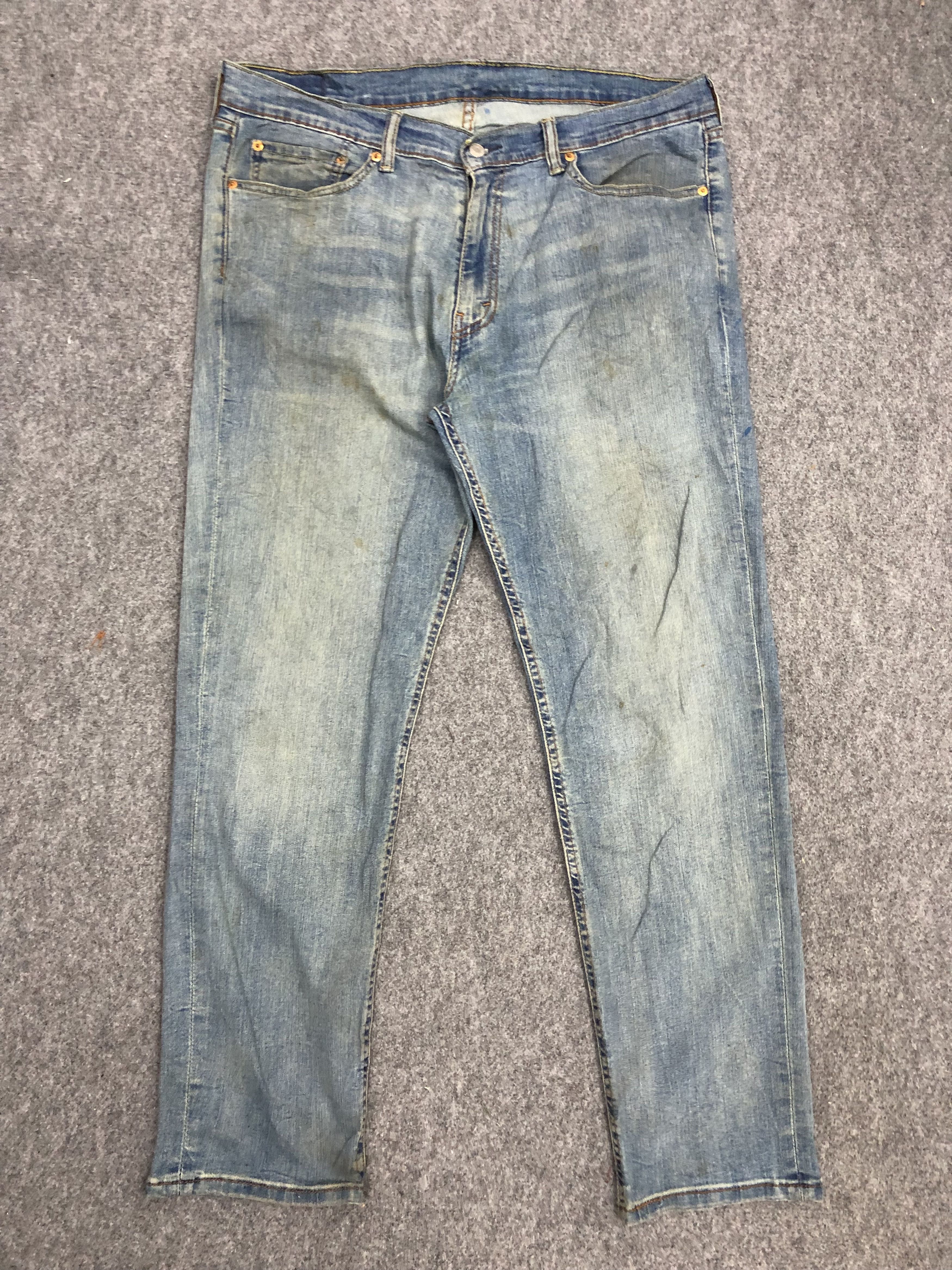 image of Levis 541 Faded Blue Jeans in Blue Denim, Men's (Size 38)