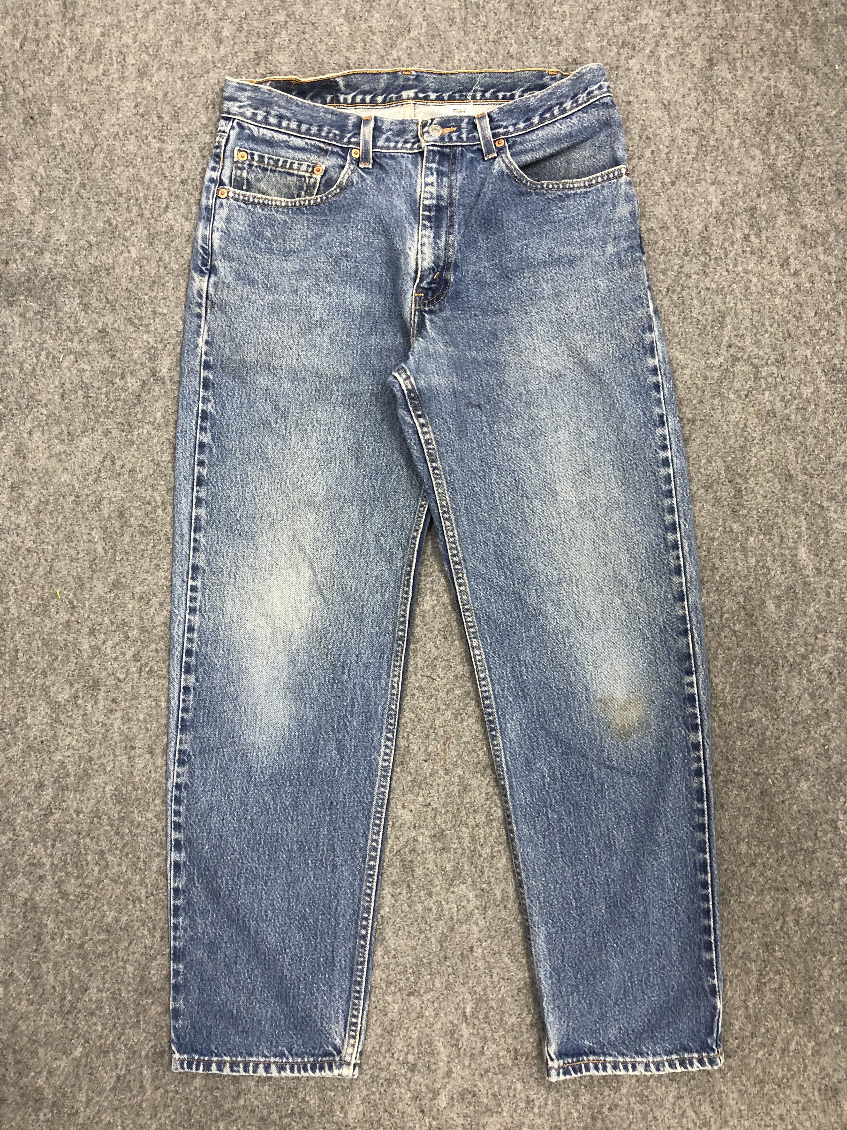 image of 90's Levis 550 Faded Blue Jeans in Blue Denim, Men's (Size 34)