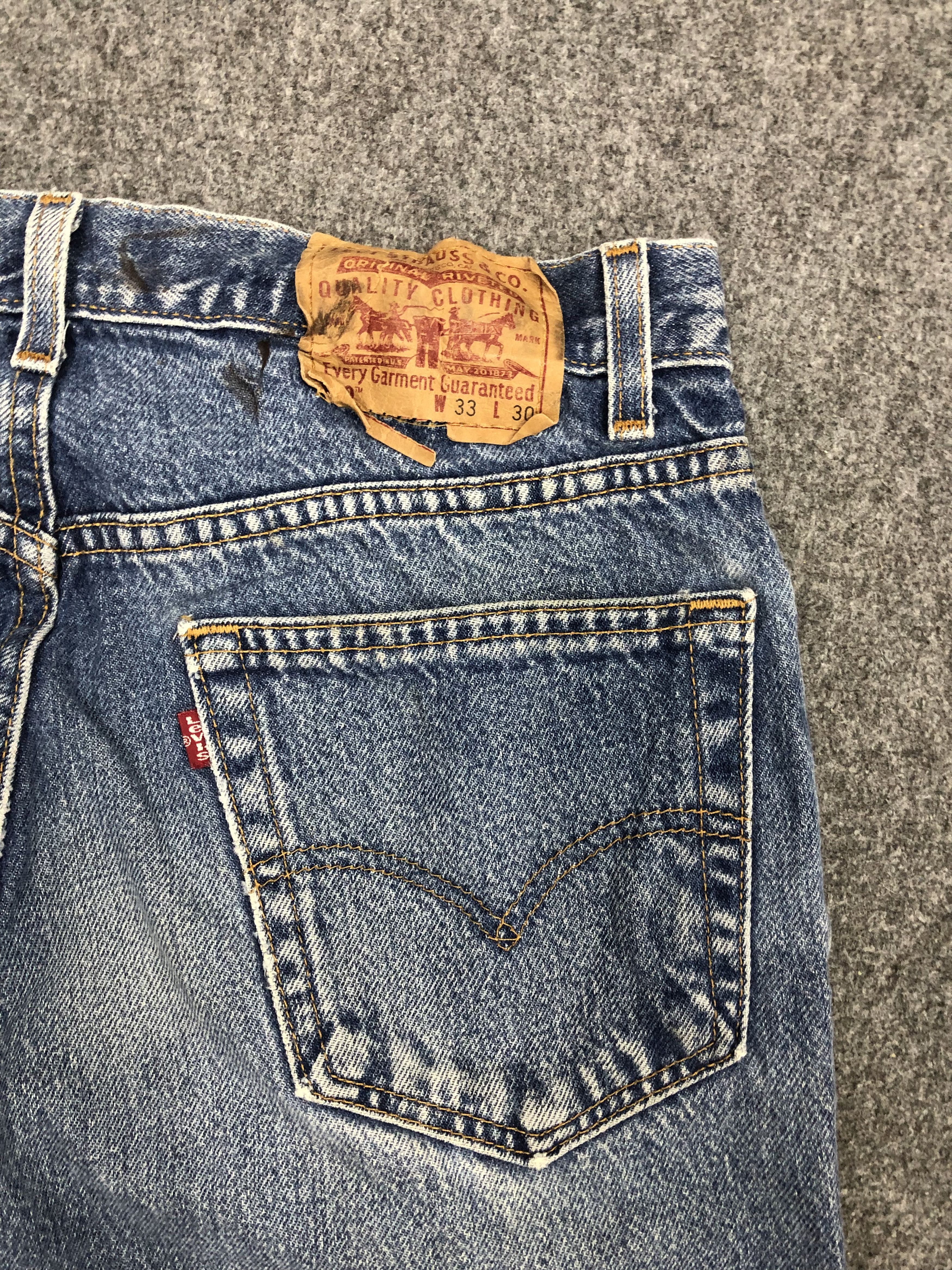 Levi's × Vintage Vintage 90s Levis 550 Faded Blue Jeans Size US 34 / EU 50 - 11 Thumbnail