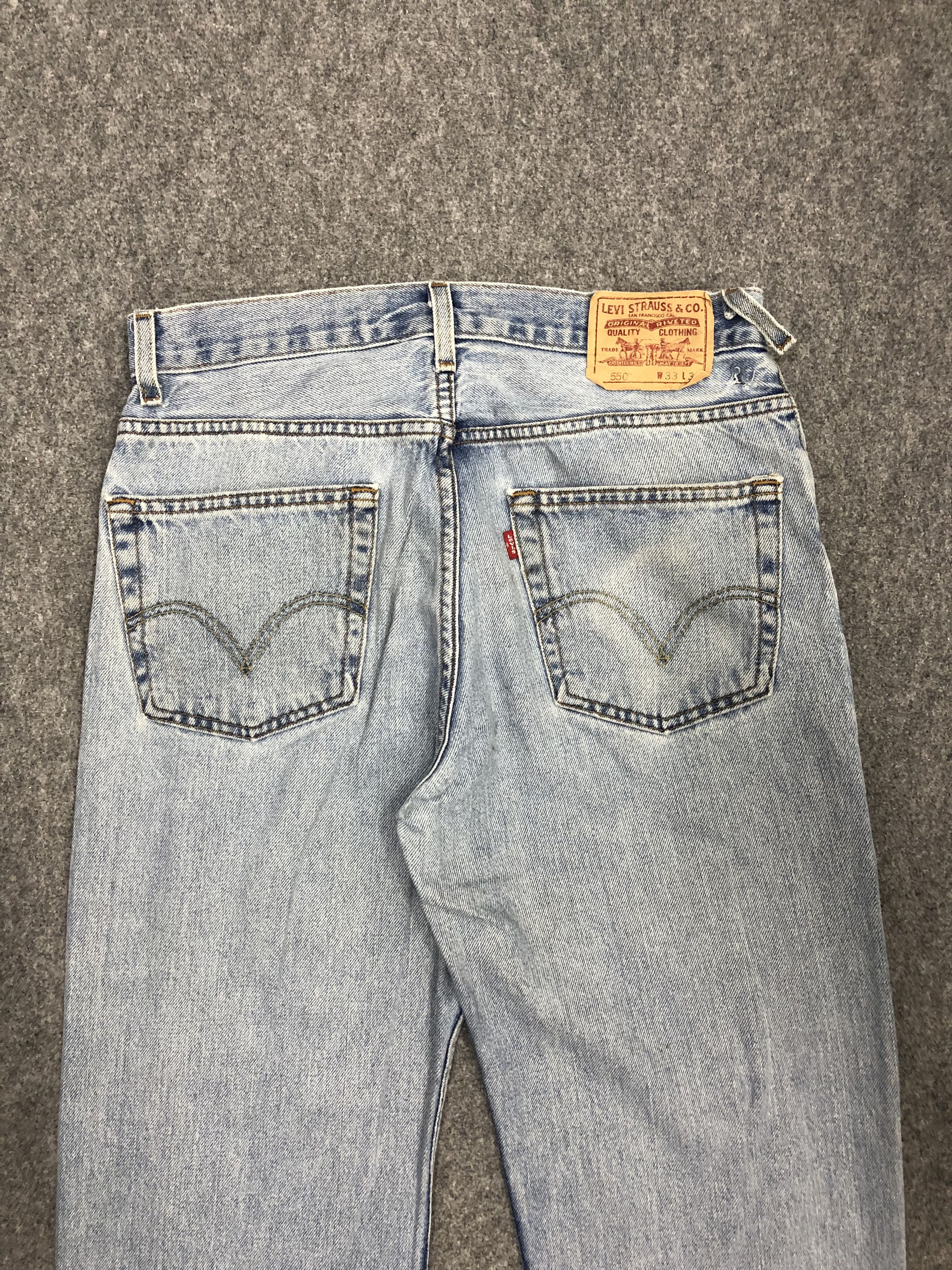 Levi's × Vintage Vintage Levis 550 Faded Blue Jeans DP1064 Size US 33 - 4 Thumbnail