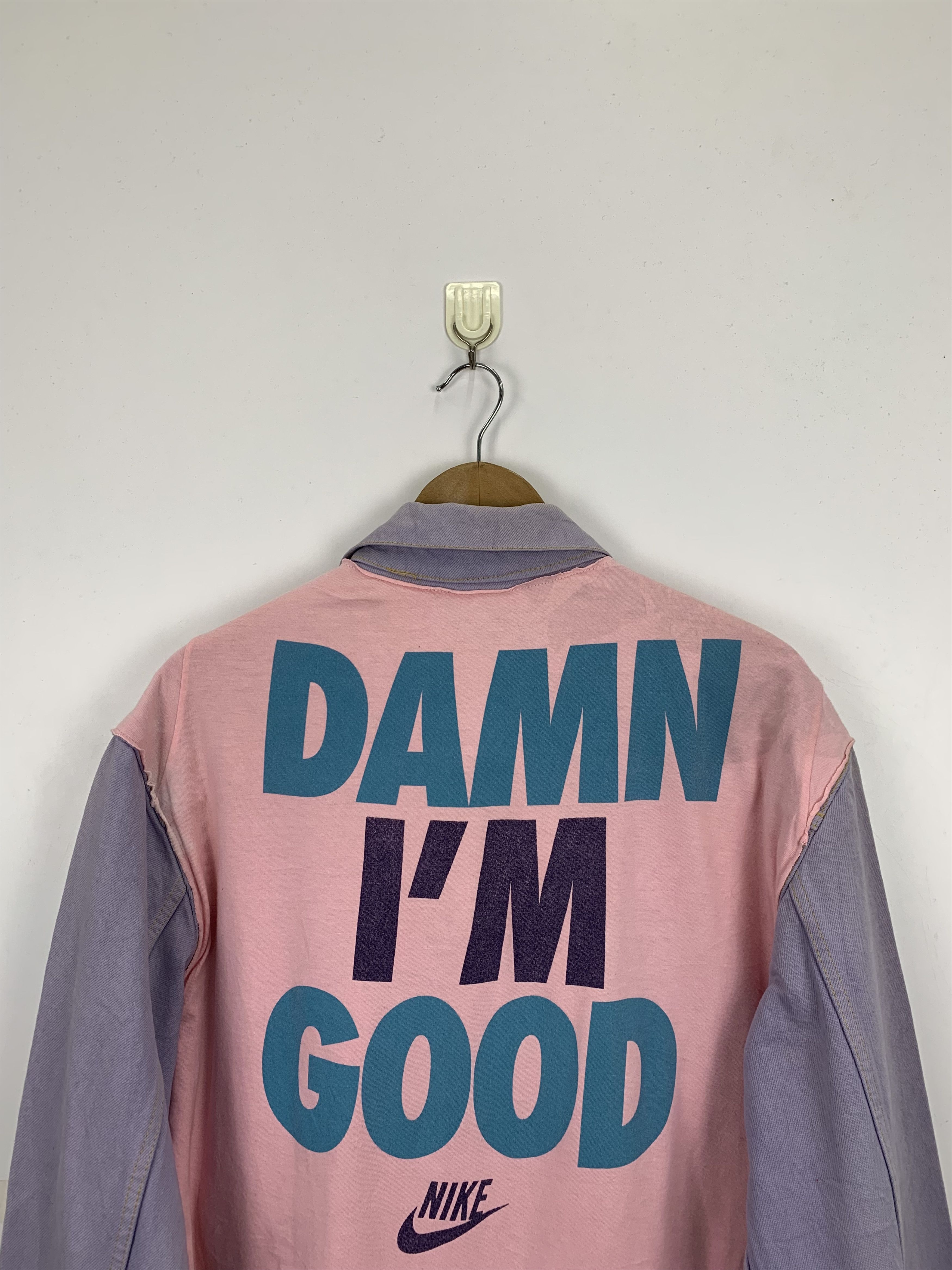 Japanese Brand Vintage Japanese Brand Damn I'm Good Denim Jacket J0963 Size US L / EU 52-54 / 3 - 3 Thumbnail