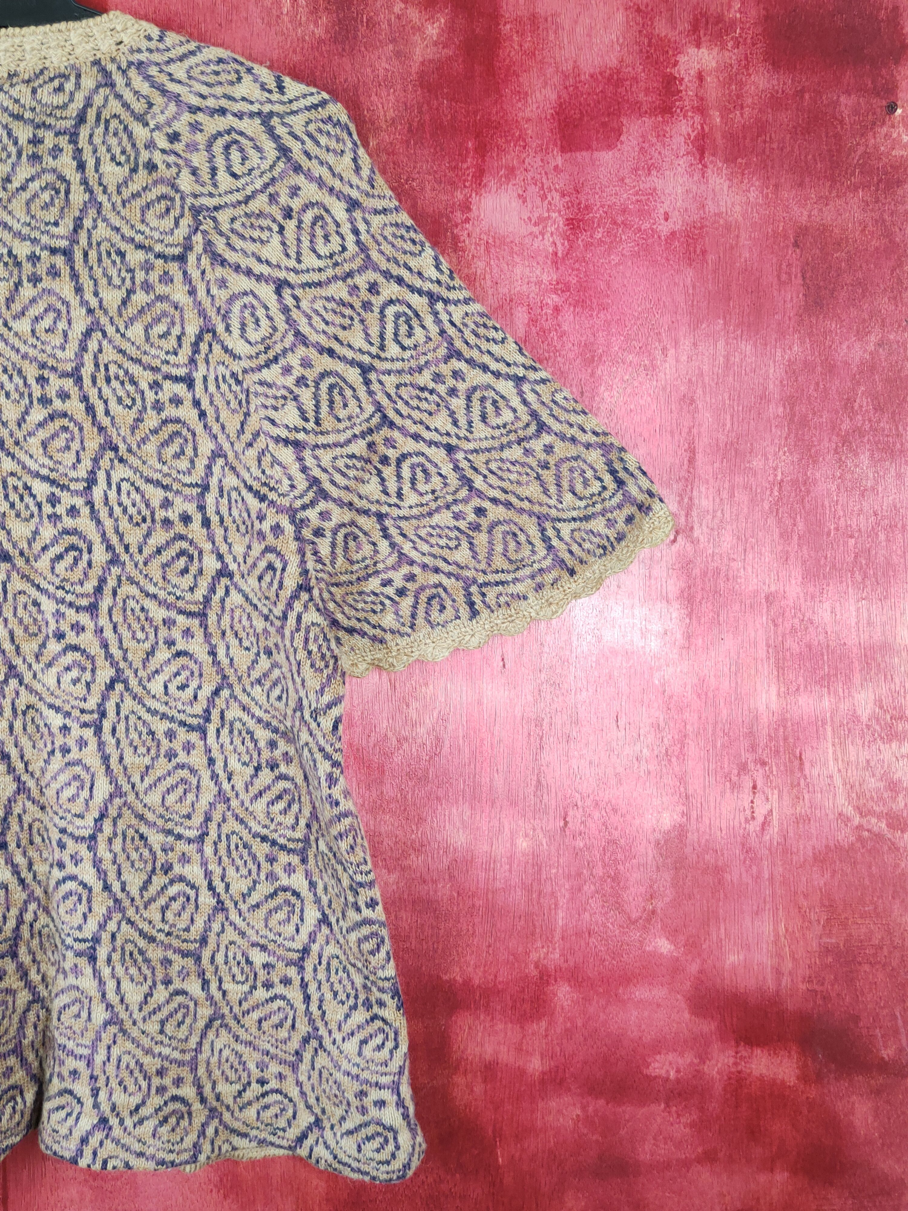 Homespun Knitwear × Japanese Brand Japanese Brand art mohair cardigan Brown Knitwear #5277 Size M / US 6-8 / IT 42-44 - 9 Thumbnail