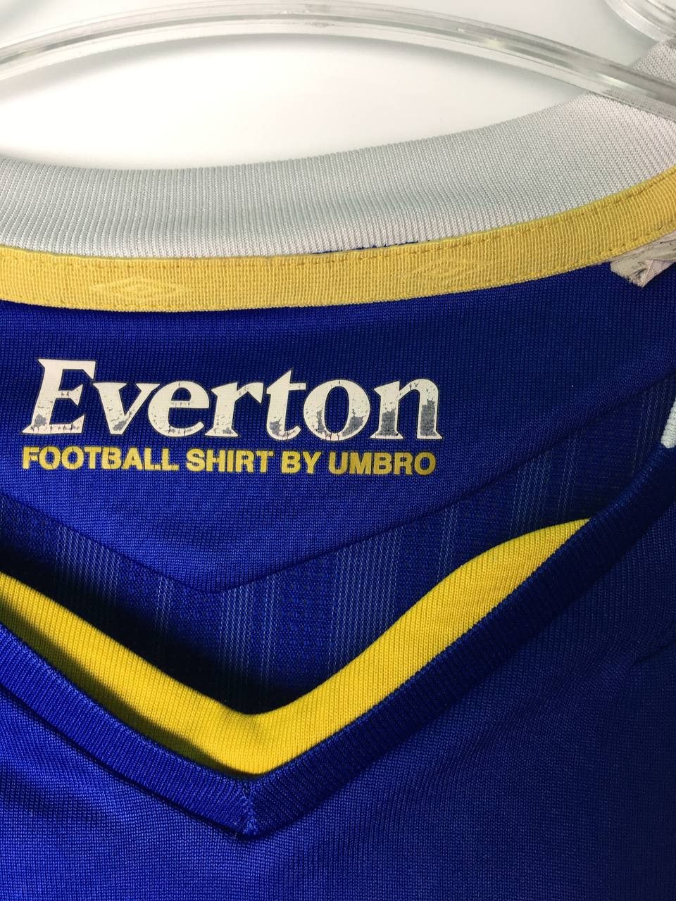 Umbro × Vintage EVERTON ENGLAND 2007/2008 HOME FOOTBALL SHIRT JERSEY UMBRO Size US M / EU 48-50 / 2 - 6 Thumbnail