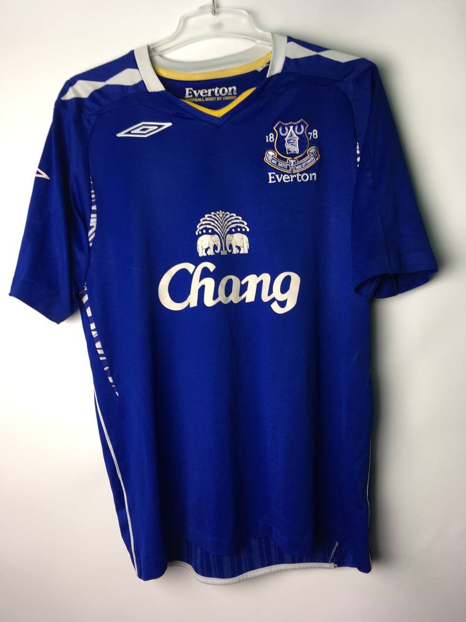 Umbro × Vintage EVERTON ENGLAND 2007/2008 HOME FOOTBALL SHIRT JERSEY UMBRO Size US M / EU 48-50 / 2 - 1 Thumbnail