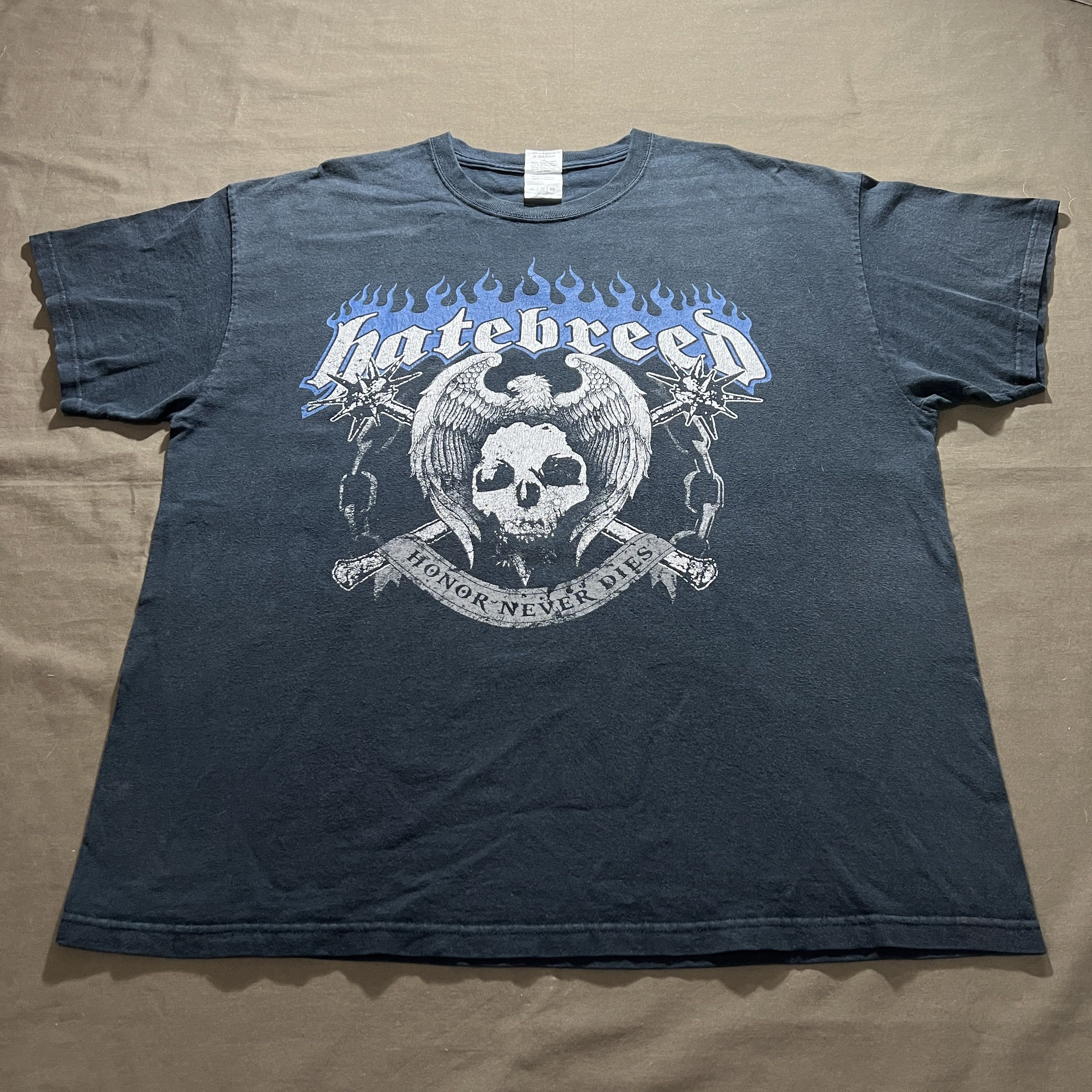 Band Tees × Gildan Hatebreed Honor Never Die Promo Tee XL Faded Hardcore Size US XL / EU 56 / 4 - 2 Thumbnail
