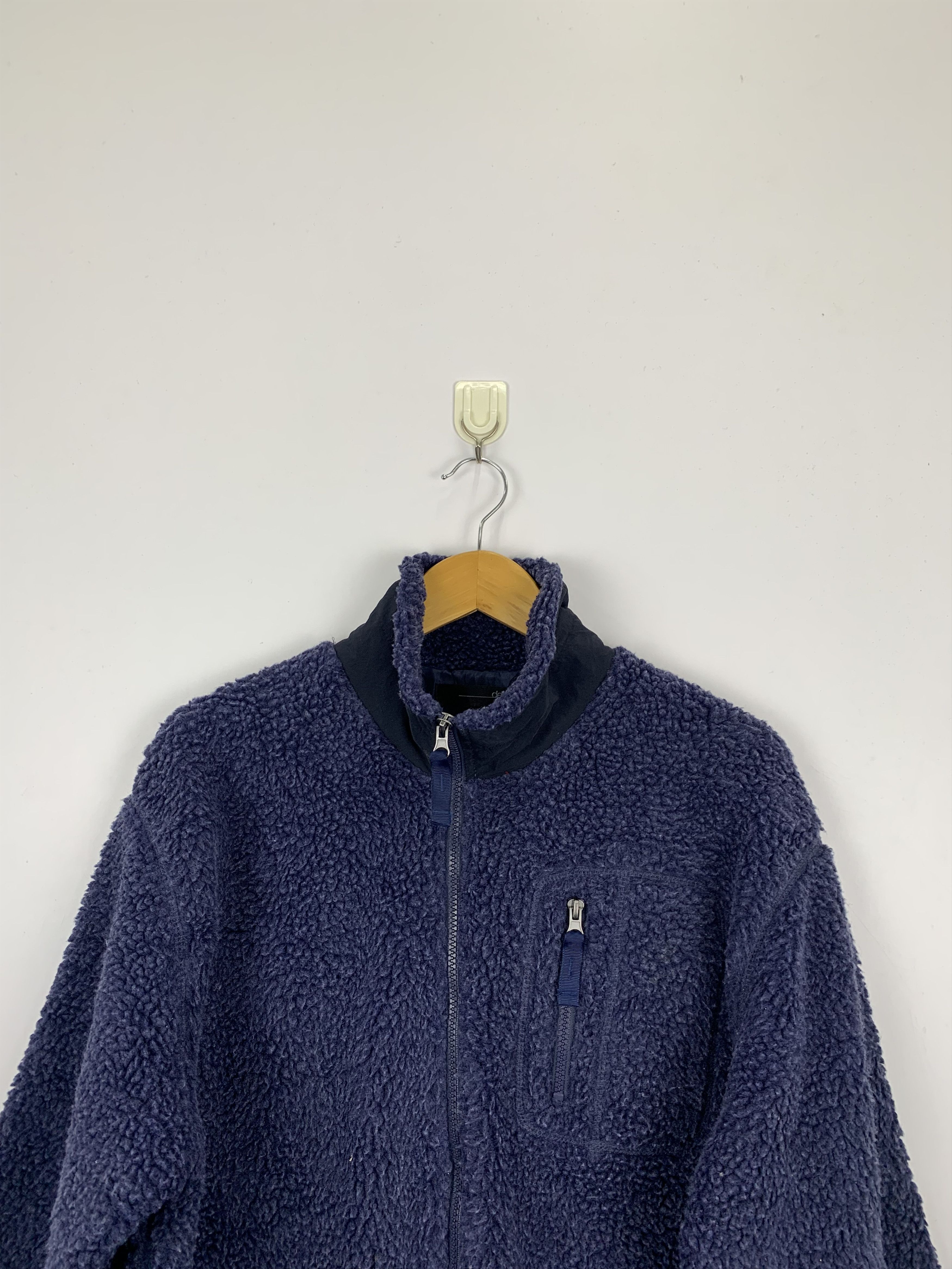 Japanese Brand × Vintage Vintage Japanese Brand Bomber Fleece Zipper Jacket Size US XL / EU 56 / 4 - 2 Thumbnail