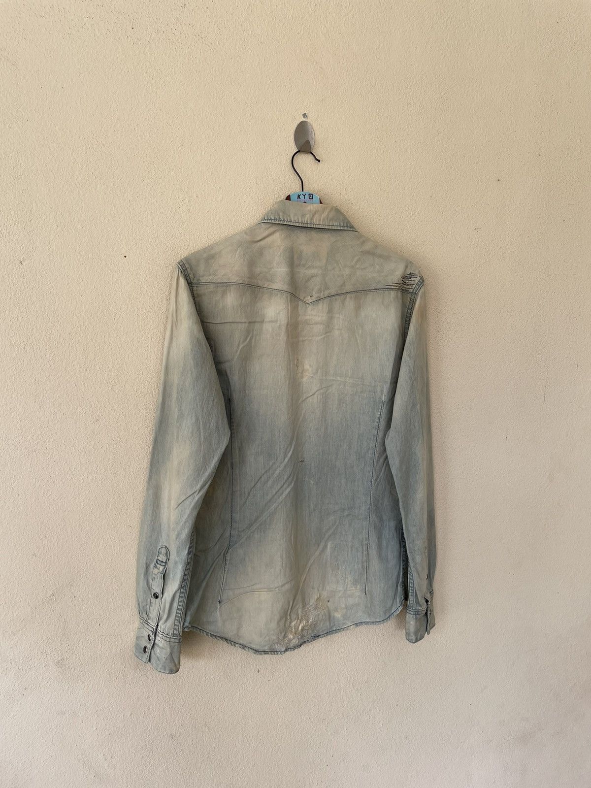 Japanese Brand BORO SASHIKO DELAY BY UFIN AND SONS CHAMBRAY Size US M / EU 48-50 / 2 - 7 Thumbnail