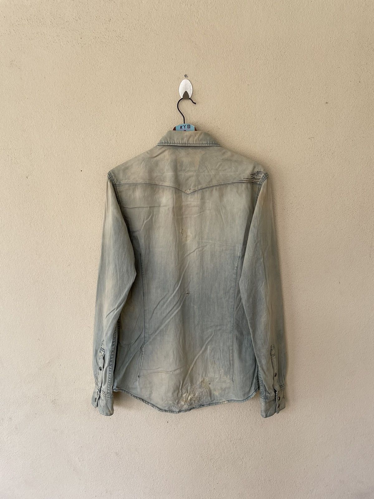 Japanese Brand BORO SASHIKO DELAY BY UFIN AND SONS CHAMBRAY Size US M / EU 48-50 / 2 - 6 Thumbnail
