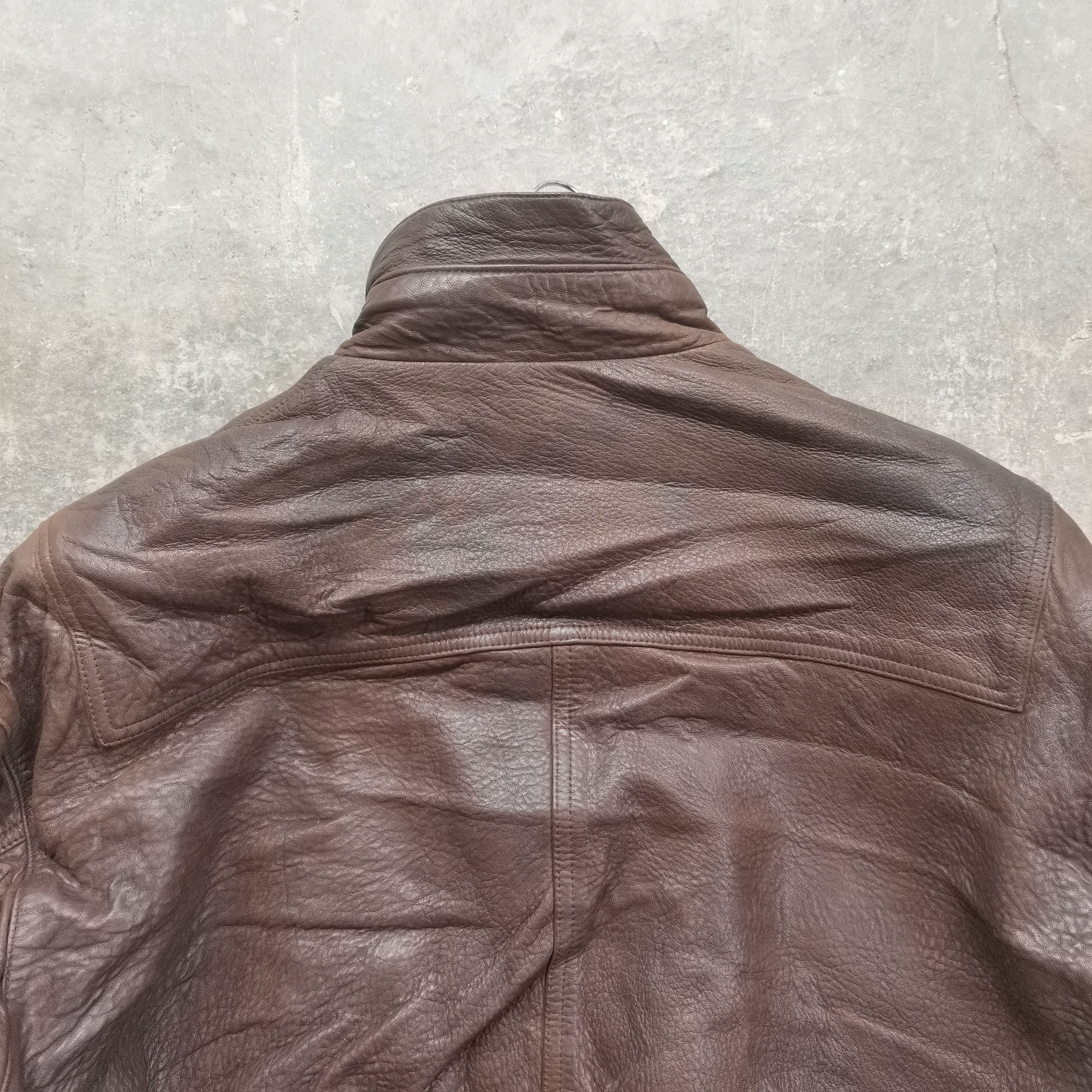 Genuine Leather × Vintage Steal🔥Vintage 90's ECHO Genuine Leather Korean Style Jacket Size US XL / EU 56 / 4 - 7 Thumbnail