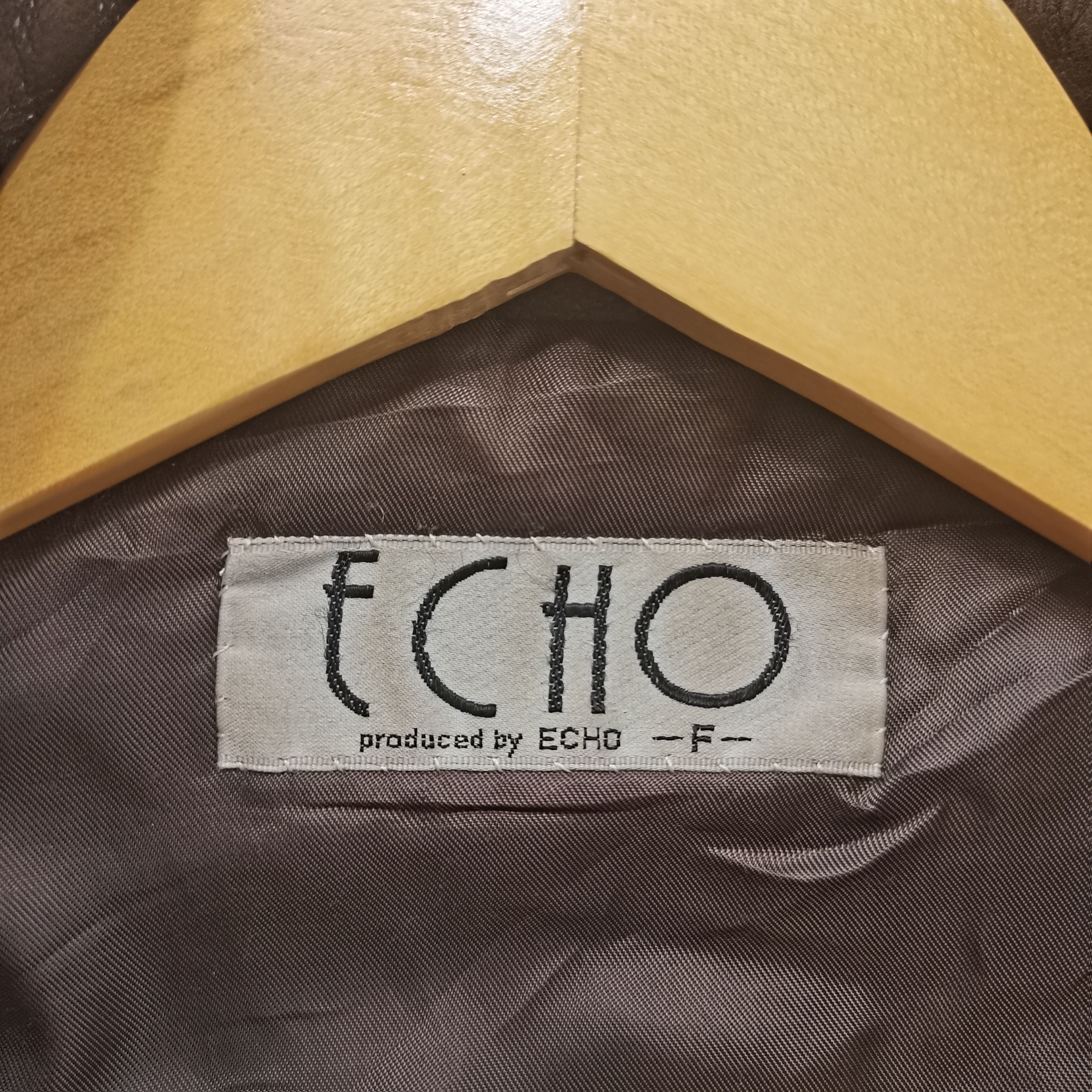 Genuine Leather × Vintage Steal🔥Vintage 90's ECHO Genuine Leather Korean Style Jacket Size US XL / EU 56 / 4 - 13 Thumbnail