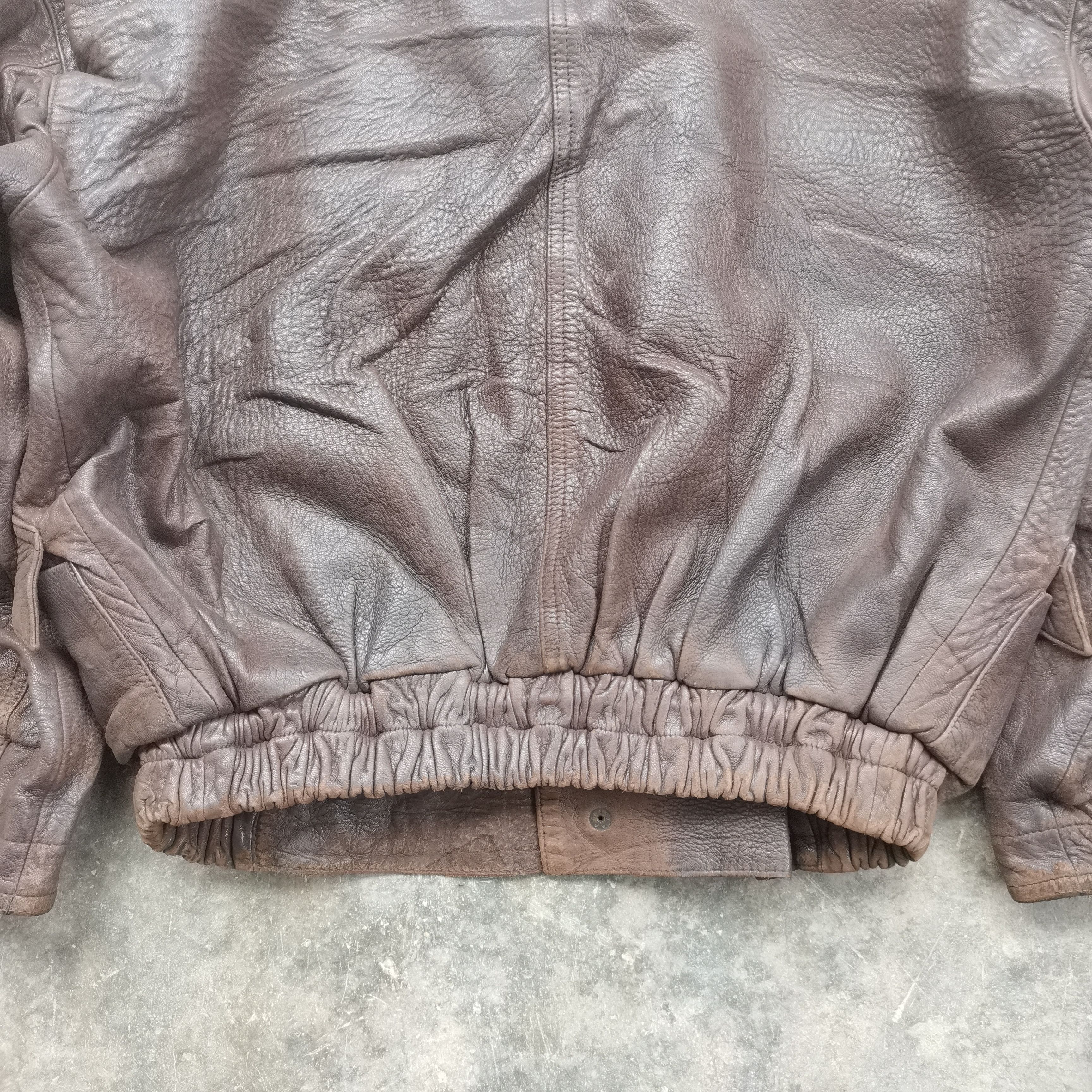 Genuine Leather × Vintage Steal🔥Vintage 90's ECHO Genuine Leather Korean Style Jacket Size US XL / EU 56 / 4 - 8 Thumbnail