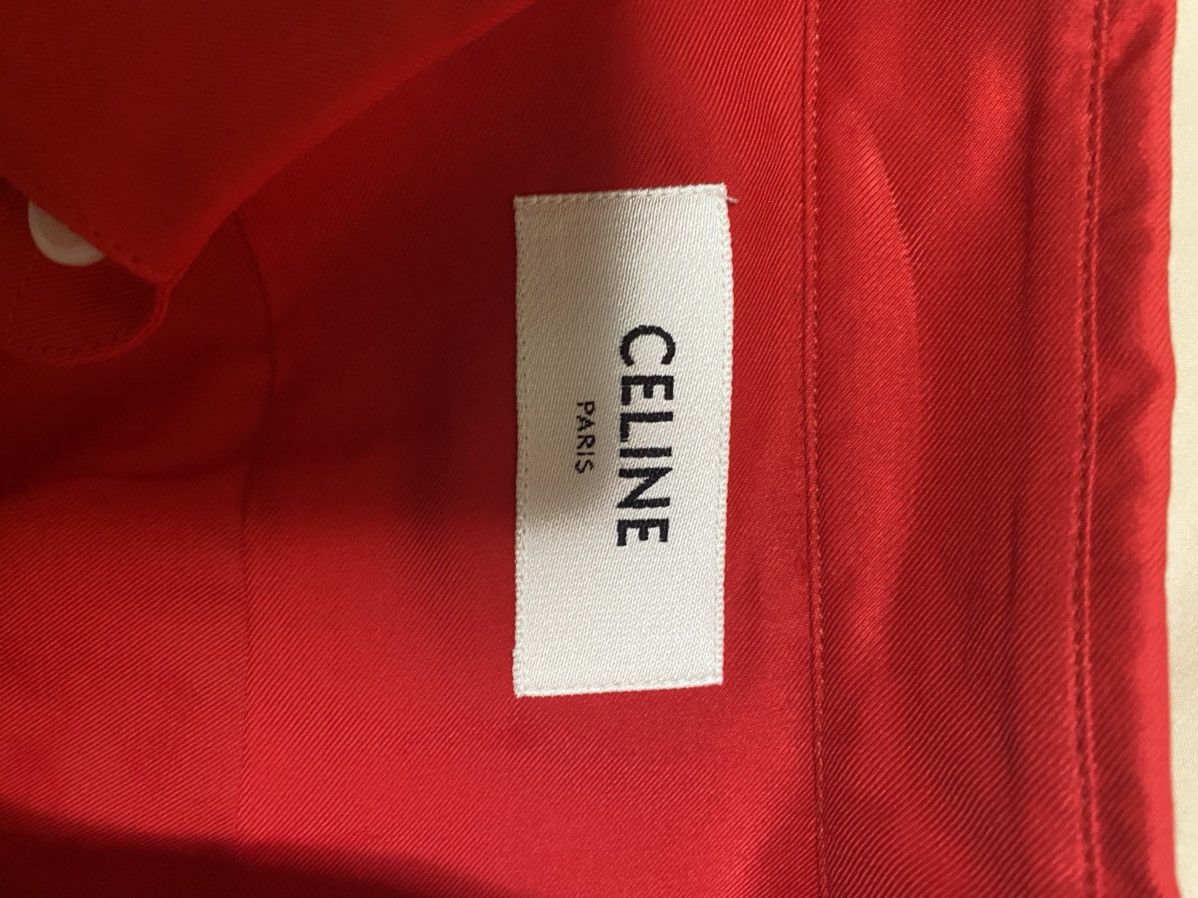 Celine × Hedi Slimane SS20 red shirt S/M Size US S / EU 44-46 / 1 - 6 Thumbnail