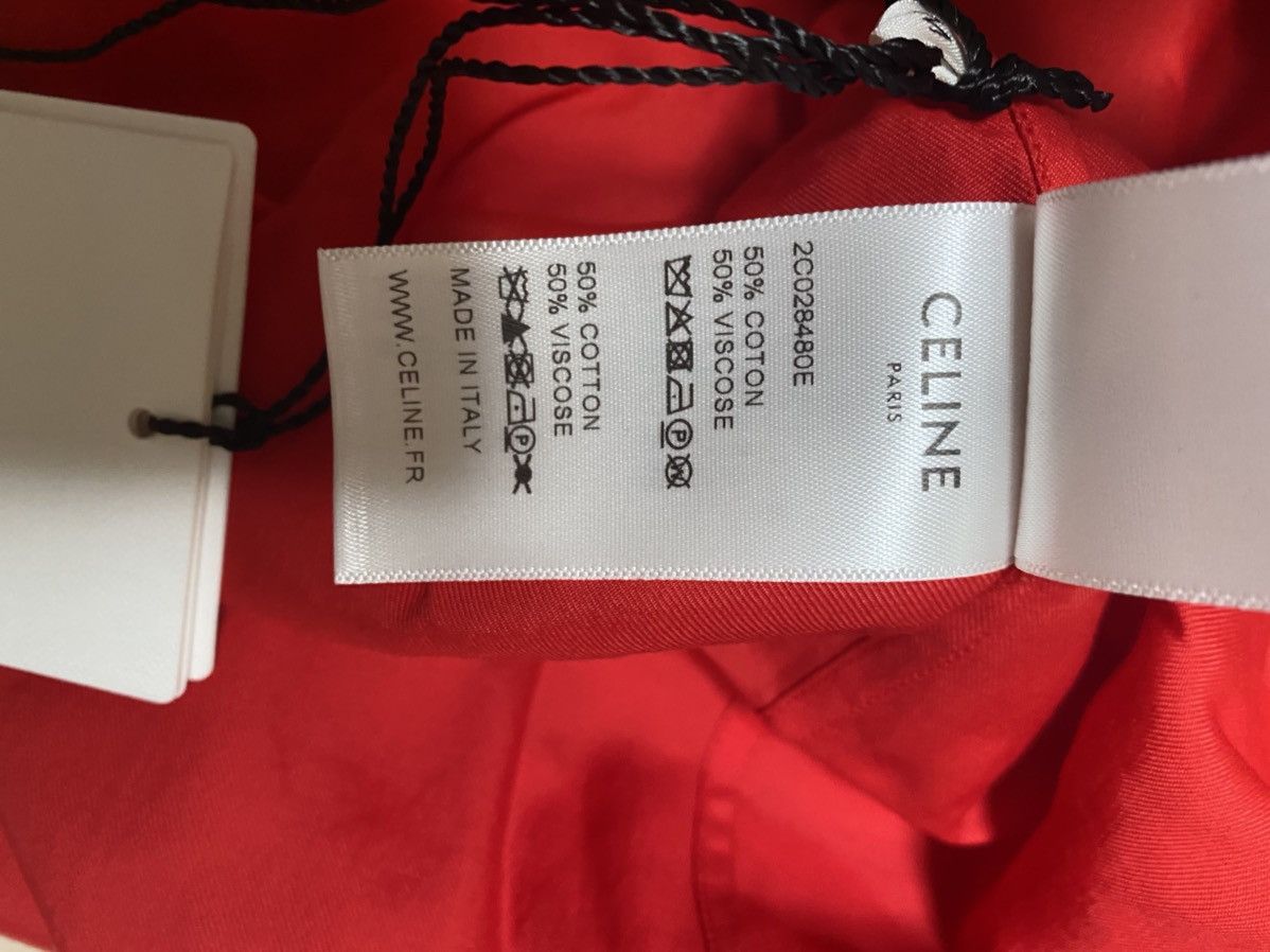 Celine × Hedi Slimane SS20 red shirt S/M Size US S / EU 44-46 / 1 - 14 Thumbnail
