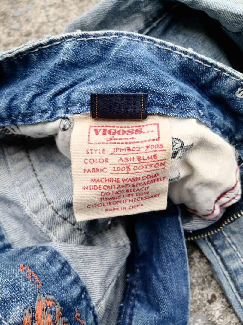 Other Vigoss U.S.A Handcrafted Denim Jeans Size 32" / US 10 / IT 46 - 6 Thumbnail