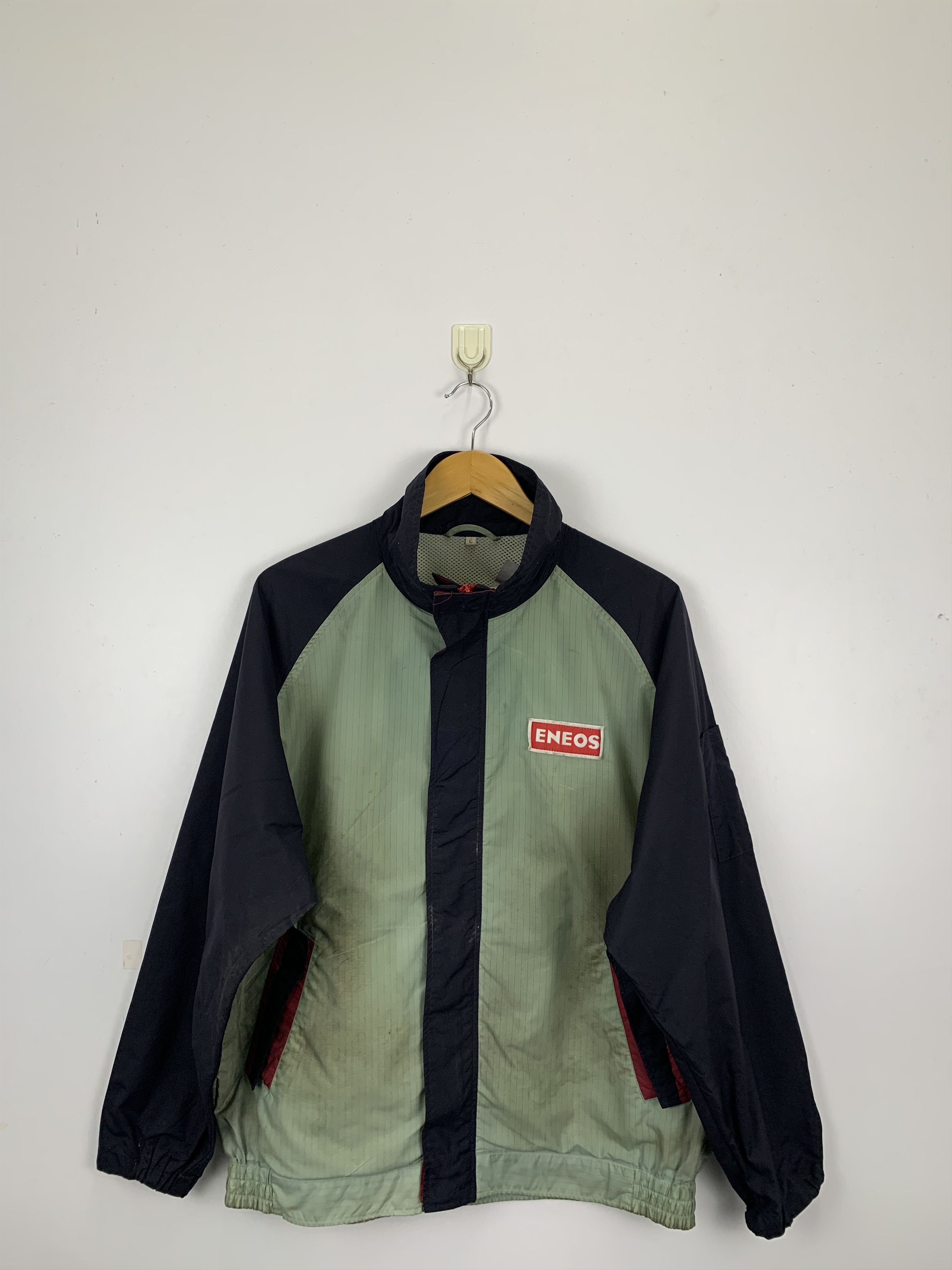 Japanese Brand Vintage Japanese Brand Eneos Light Zipper Jacket J0865 Size US L / EU 52-54 / 3 - 1 Thumbnail