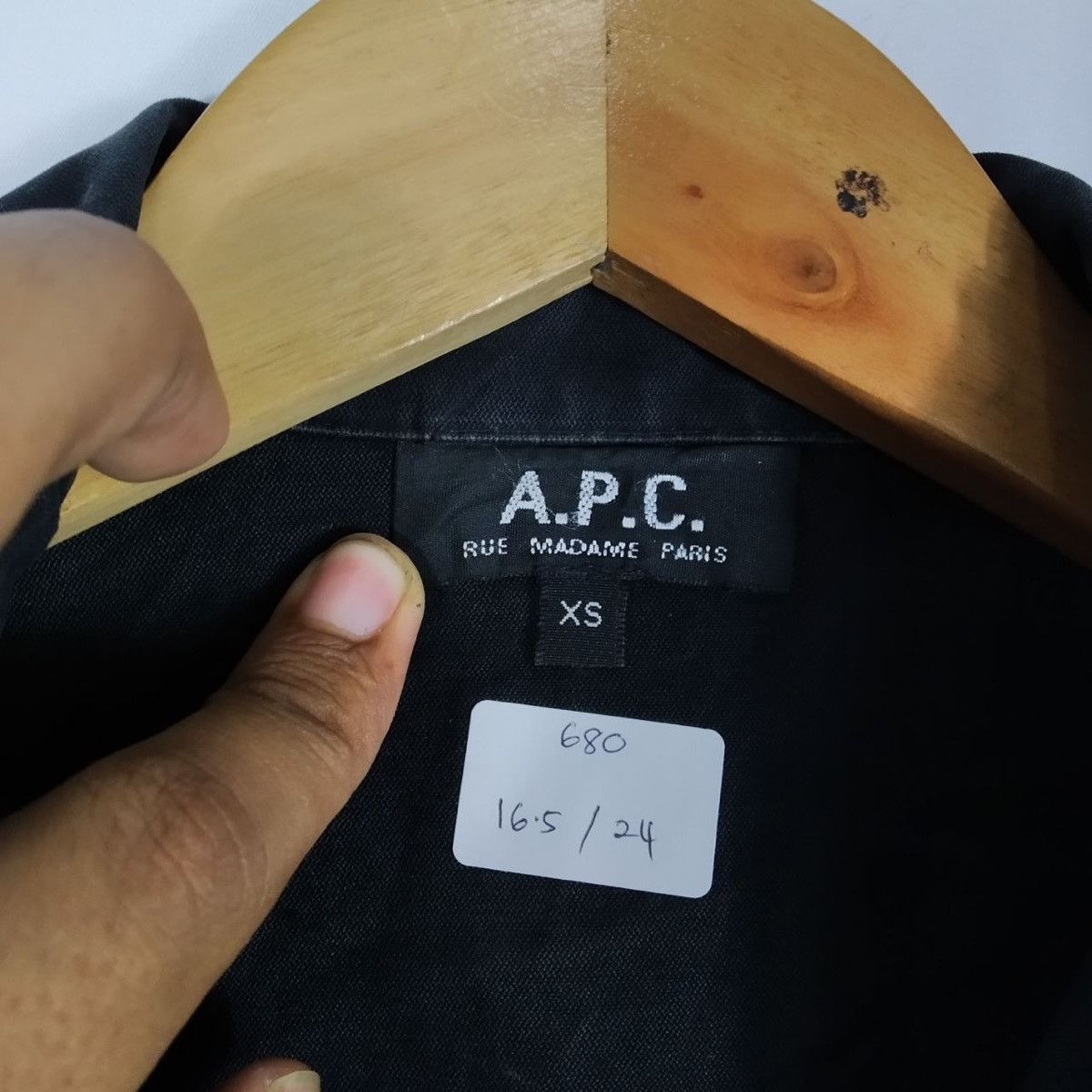 A.P.C. Vintage A.P.C Denim Black Trucker Jacket Punk Style Size US XS / EU 42 / 0 - 6 Thumbnail