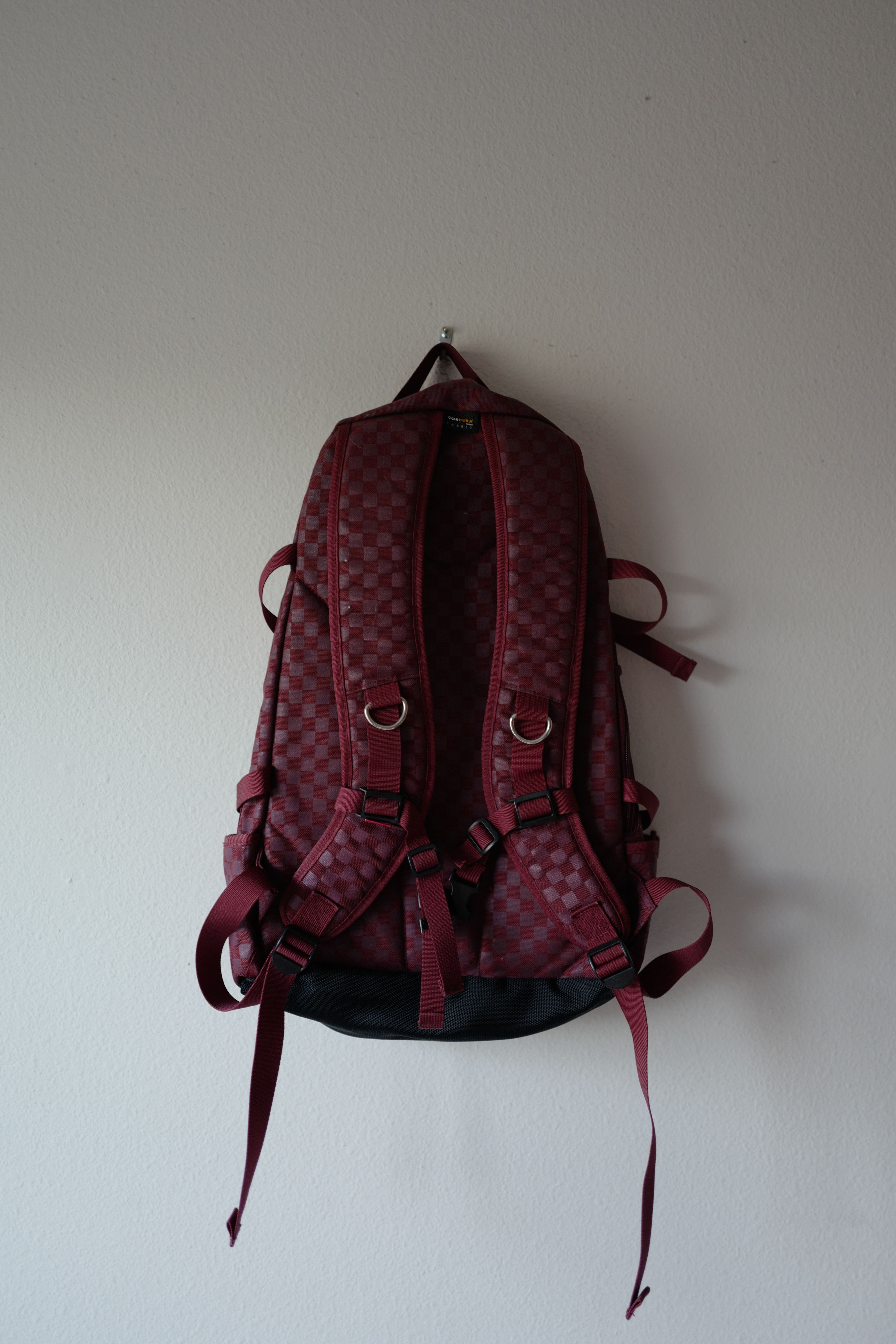 Supreme F/W 2011 Supreme Burgundy Damier Backpack Size ONE SIZE - 4 Thumbnail