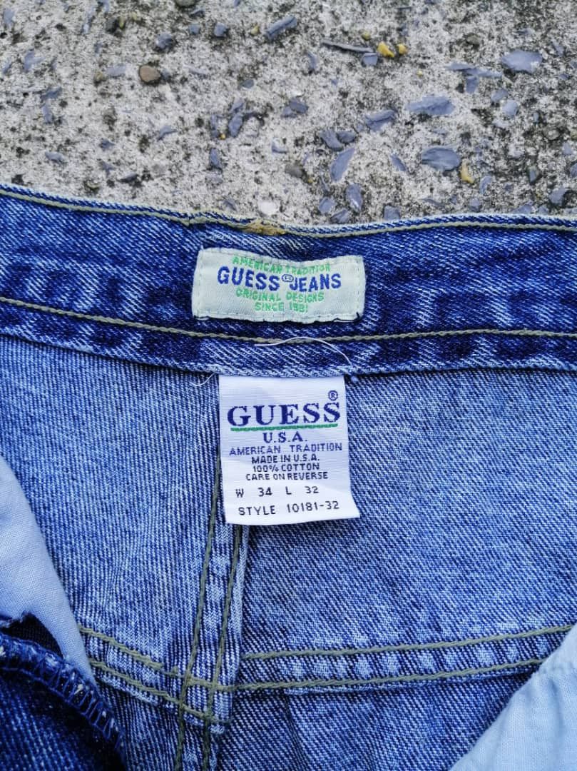 Guess × Vintage Vintage Guess Shorts Denim Jeans Size US 34 / EU 50 - 7 Thumbnail