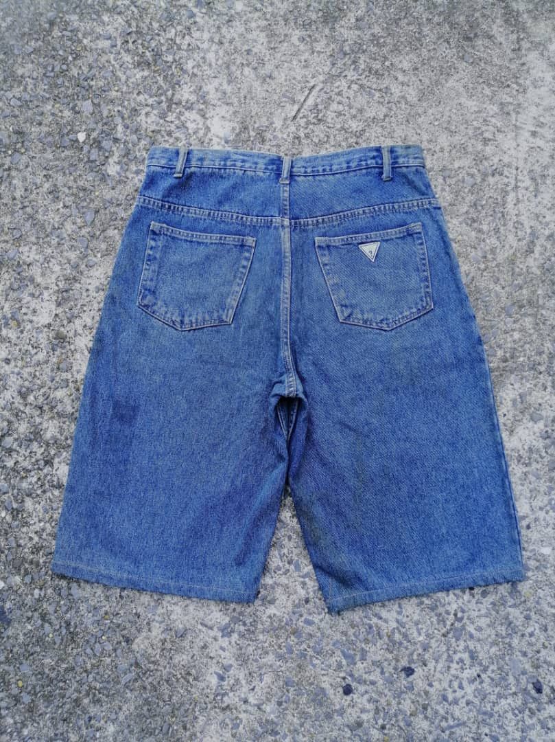 Guess × Vintage Vintage Guess Shorts Denim Jeans Size US 34 / EU 50 - 2 Thumbnail