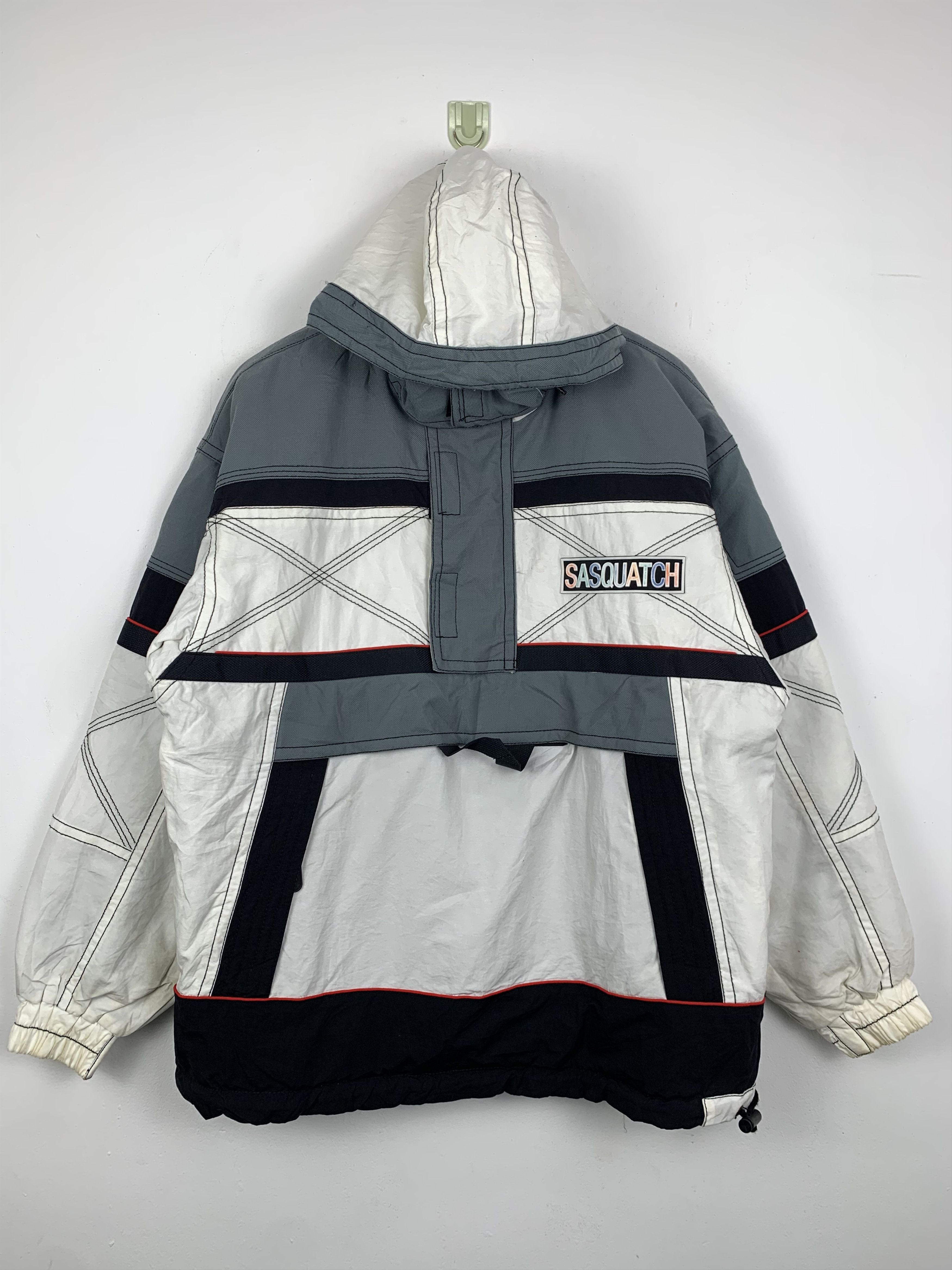 image of Sasquatchfabrix x Ski Vintage Sasquatch Hoodie Ski Bomber Jacket, Men's (Size Large)