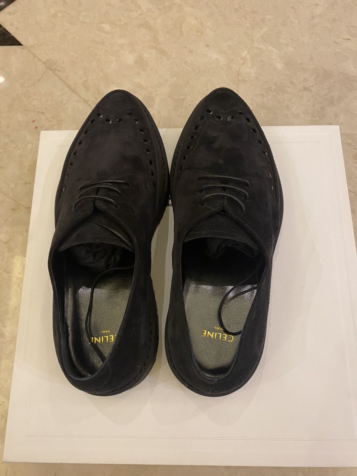 Celine × Hedi Slimane Celine FW19 suede shoes Size US 8 / EU 41 - 4 Thumbnail