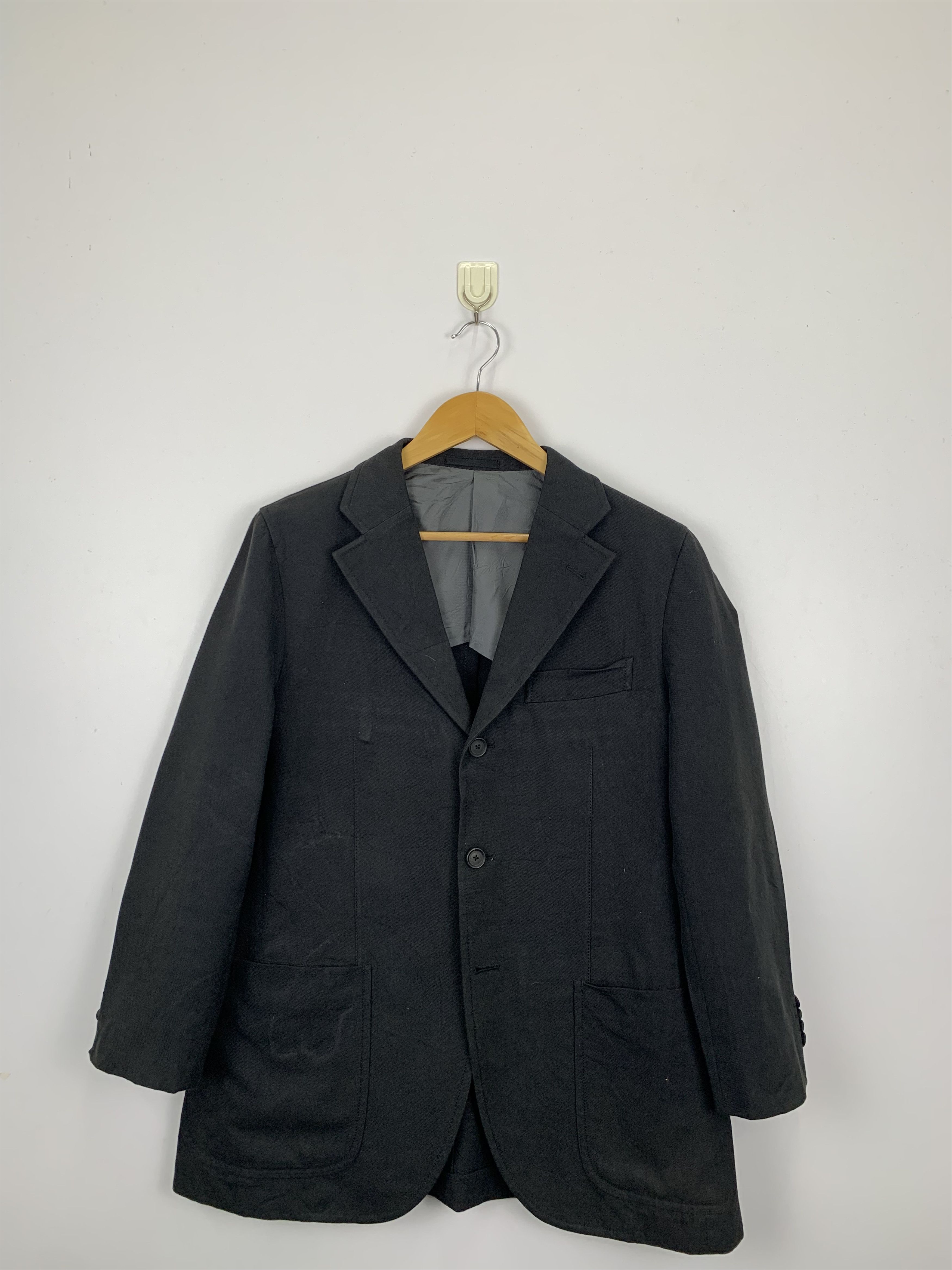 image of Tomorrowland Button Up Blazer Jacket in Black, Men's (Size Medium)