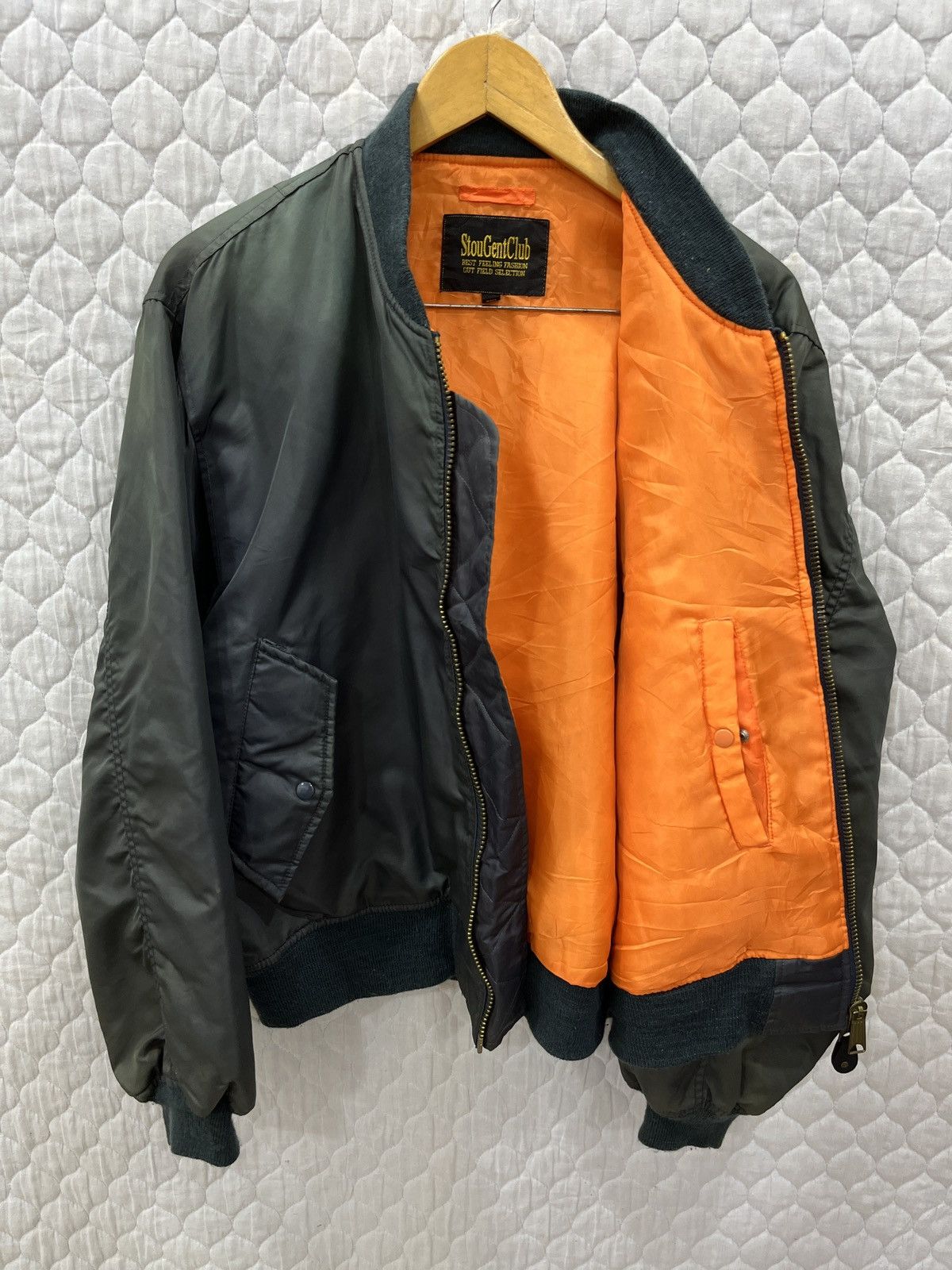 Japanese Brand (Oooo). STOU GENT CLUB BOMBER JACKET Size US L / EU 52-54 / 3 - 7 Thumbnail
