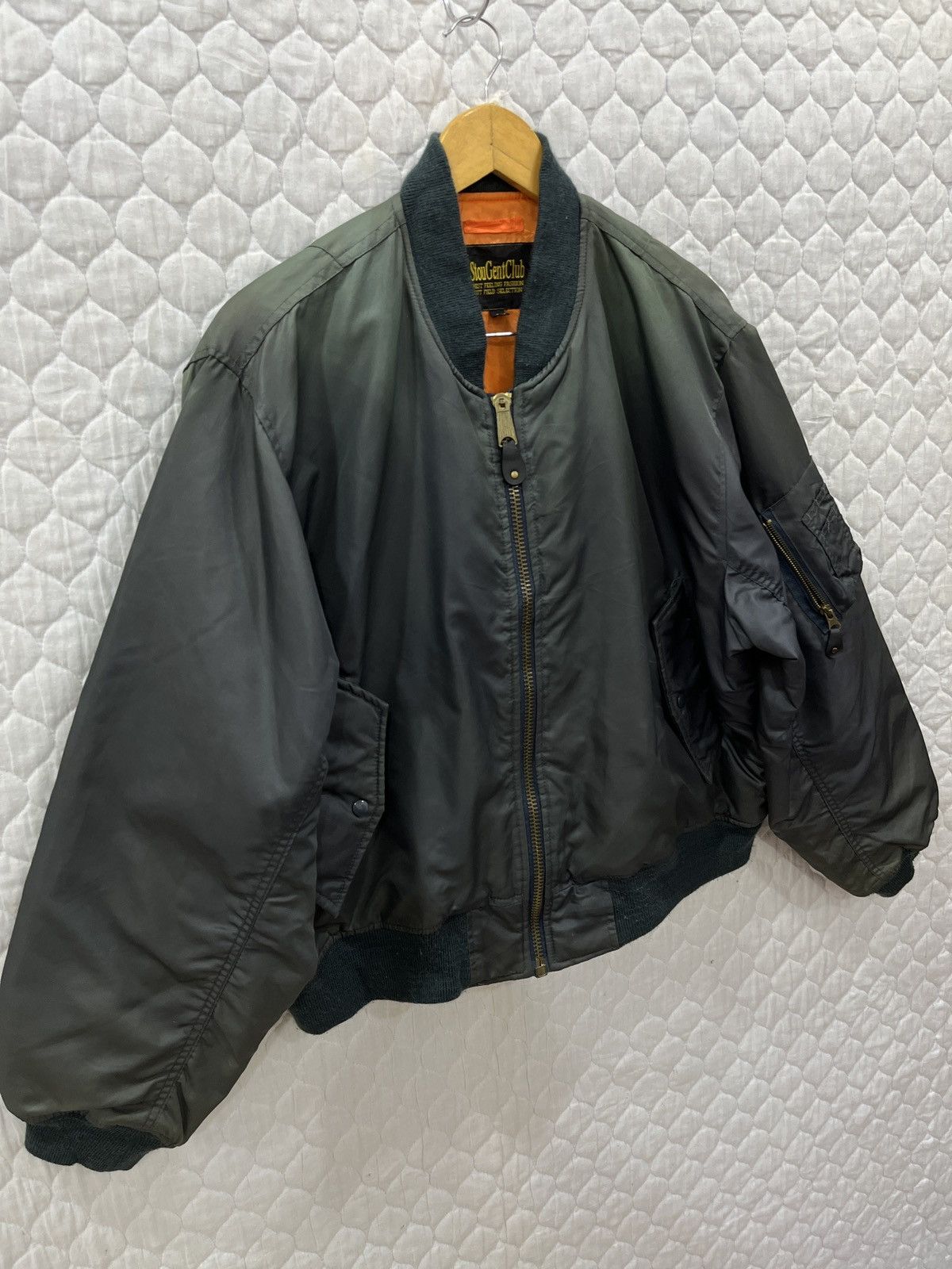 Japanese Brand (Oooo). STOU GENT CLUB BOMBER JACKET Size US L / EU 52-54 / 3 - 3 Thumbnail