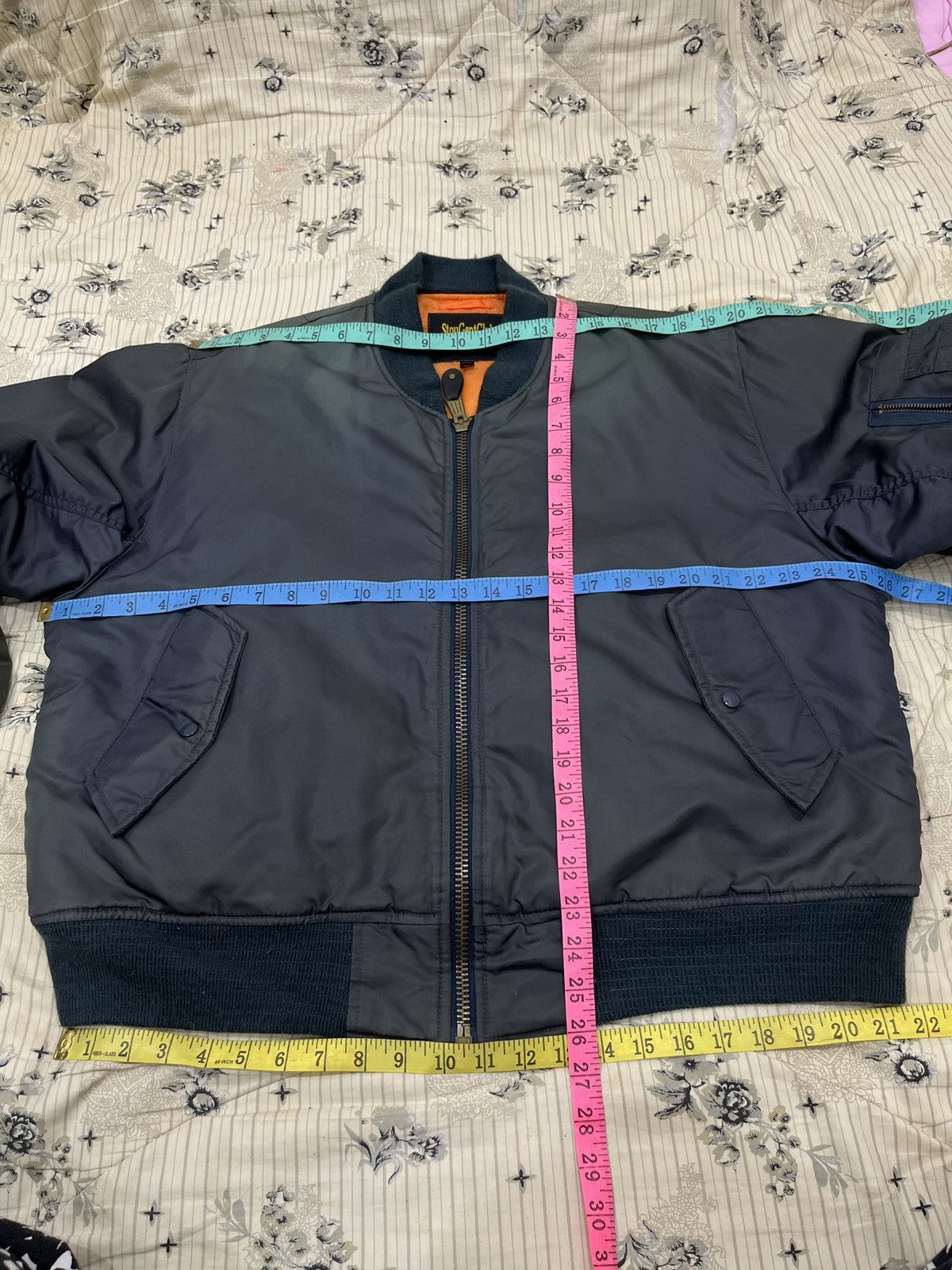 Japanese Brand (Oooo). STOU GENT CLUB BOMBER JACKET Size US L / EU 52-54 / 3 - 18 Thumbnail