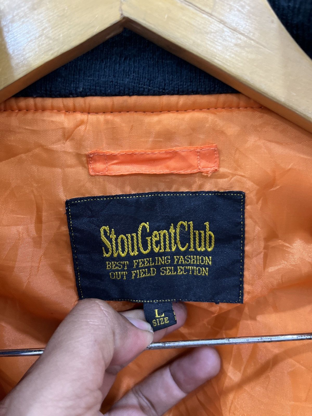 Japanese Brand (Oooo). STOU GENT CLUB BOMBER JACKET Size US L / EU 52-54 / 3 - 8 Thumbnail