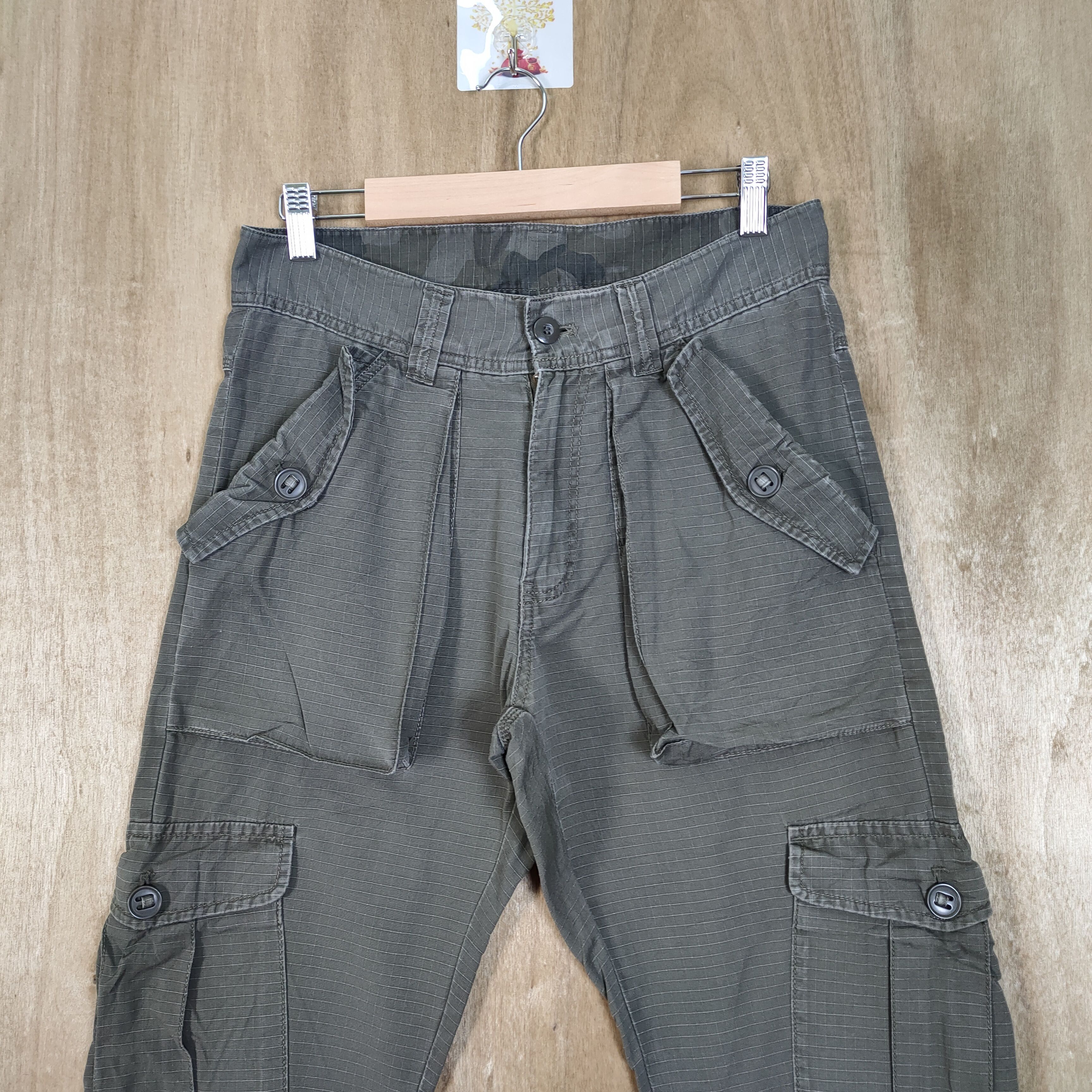 Japanese Brand JAPANESE BRAND GREEN CARGO PANTS Size US 30 / EU 46 - 2 Thumbnail