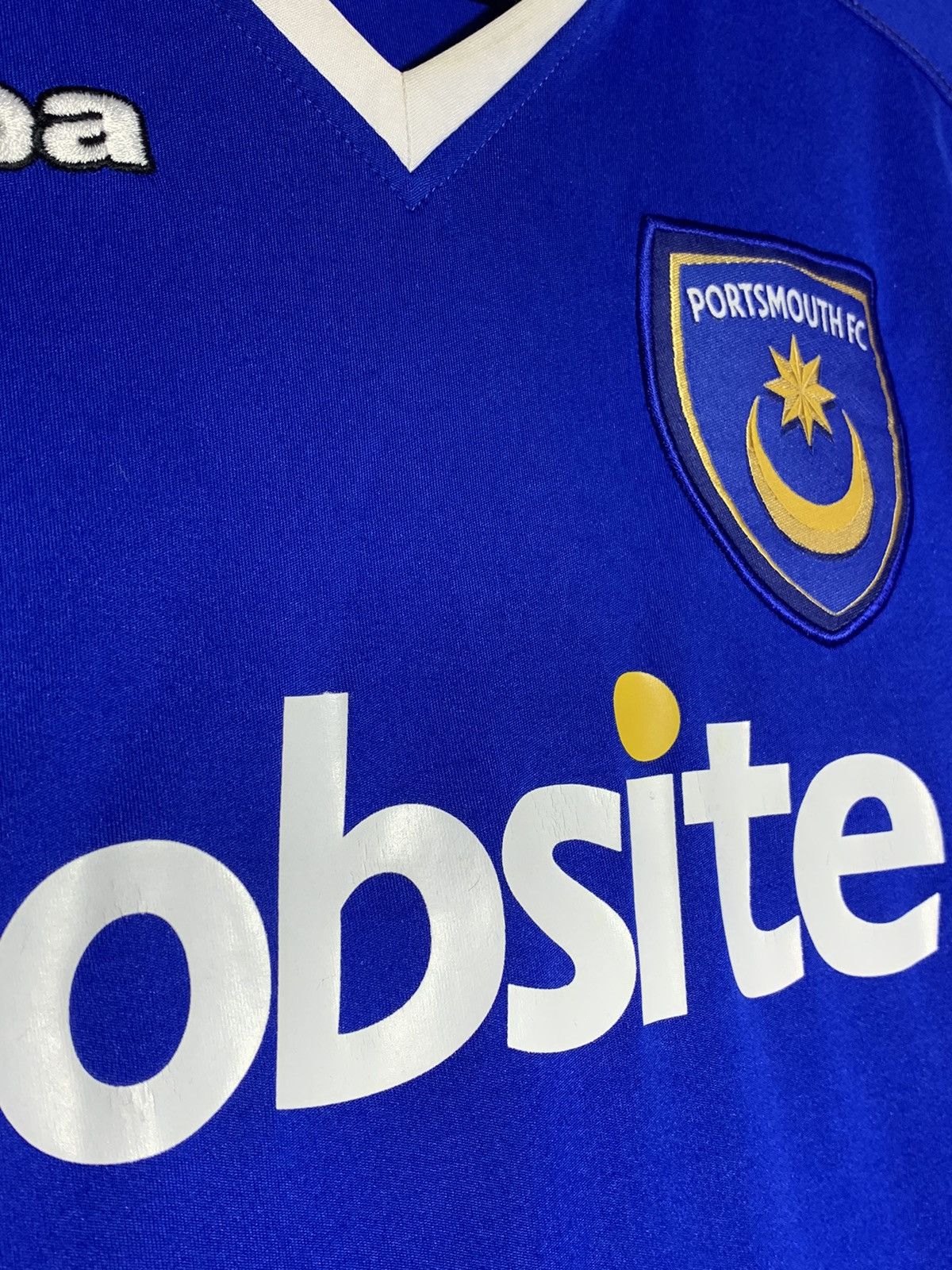 Kappa Portsmouth Kappa 2012/13 Y2k Streetwear Football Shirt Size US L / EU 52-54 / 3 - 6 Thumbnail