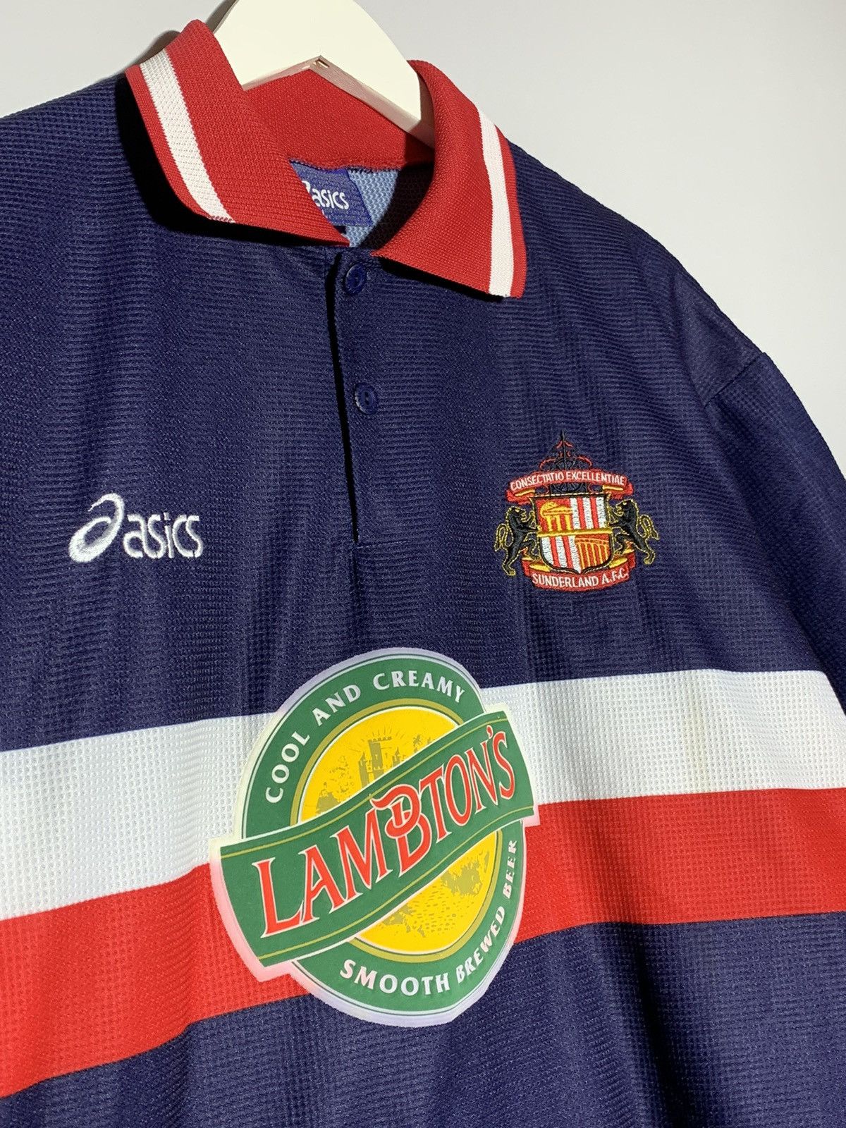 Asics × Vintage Sunderland Asics Vintage 1999/00 Away Football Shirt Size US L / EU 52-54 / 3 - 3 Thumbnail