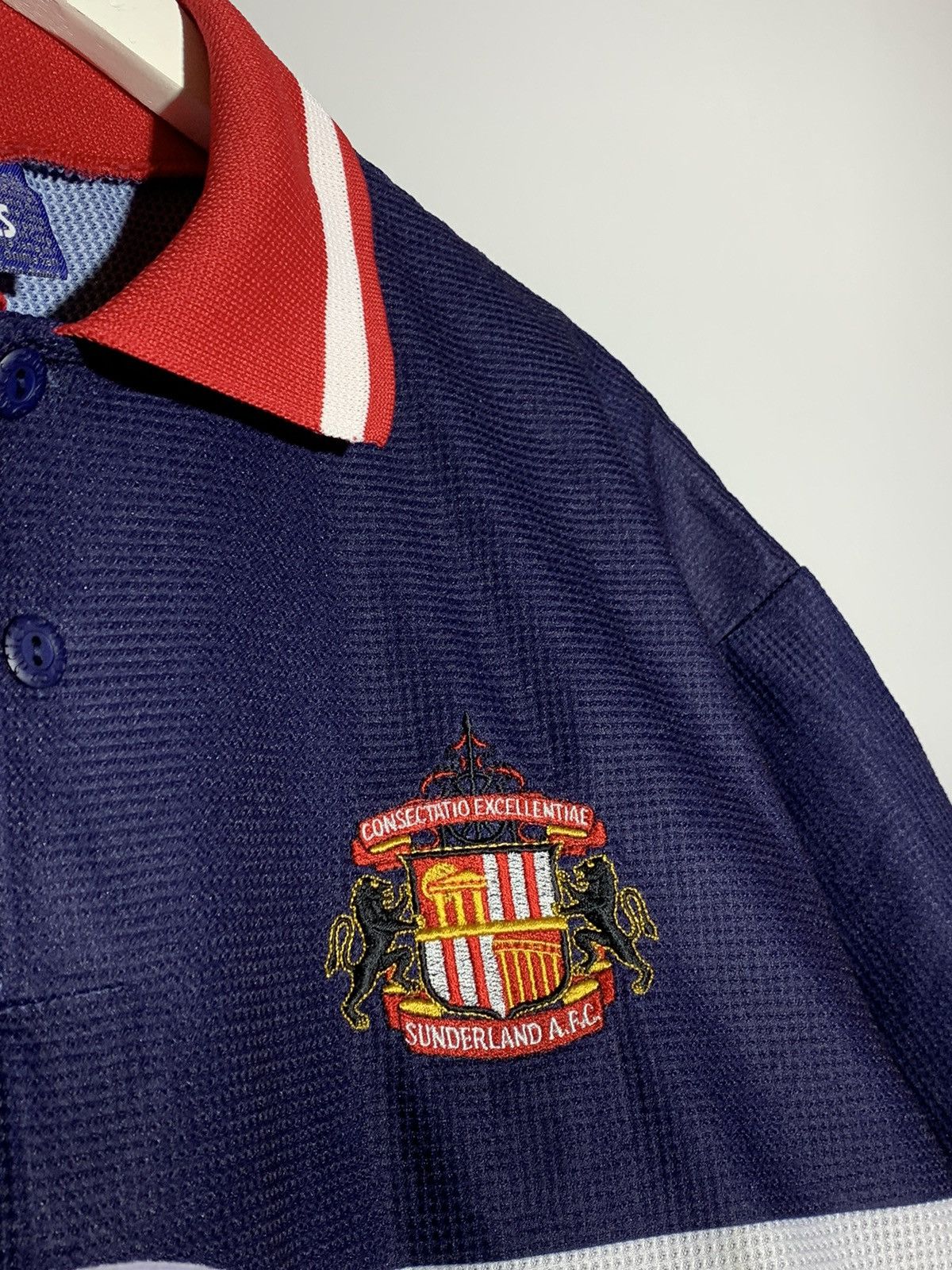 Asics × Vintage Sunderland Asics Vintage 1999/00 Away Football Shirt Size US L / EU 52-54 / 3 - 4 Thumbnail