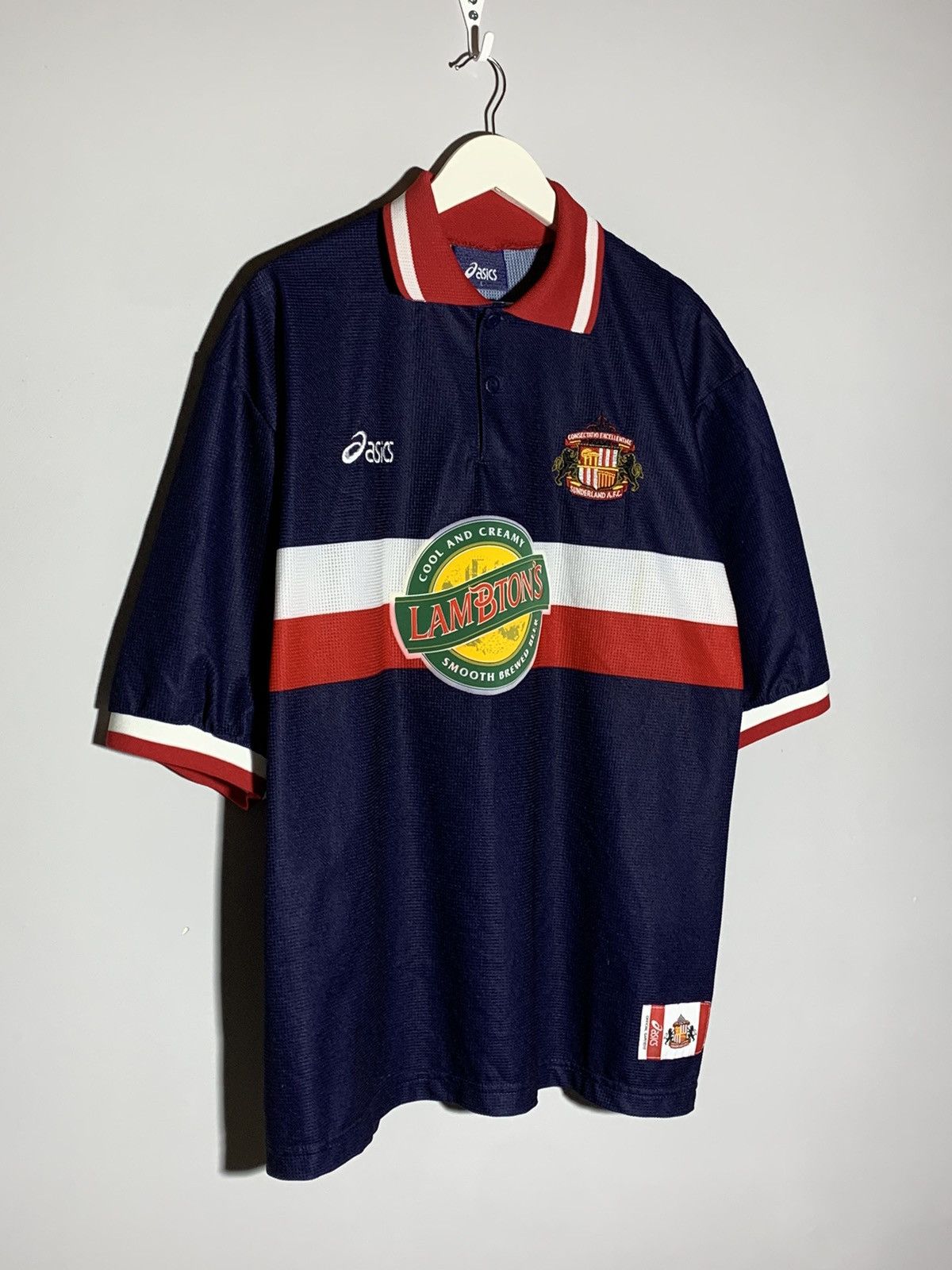 Asics × Vintage Sunderland Asics Vintage 1999/00 Away Football Shirt Size US L / EU 52-54 / 3 - 2 Thumbnail