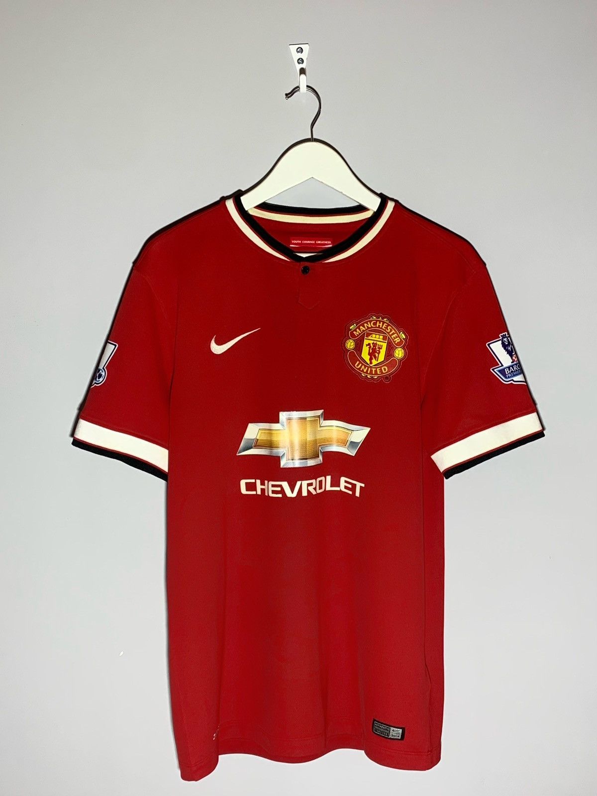 Nike #8 Juan Mata Manchester United 2014/15 Football Shirt Size US M / EU 48-50 / 2 - 2 Thumbnail