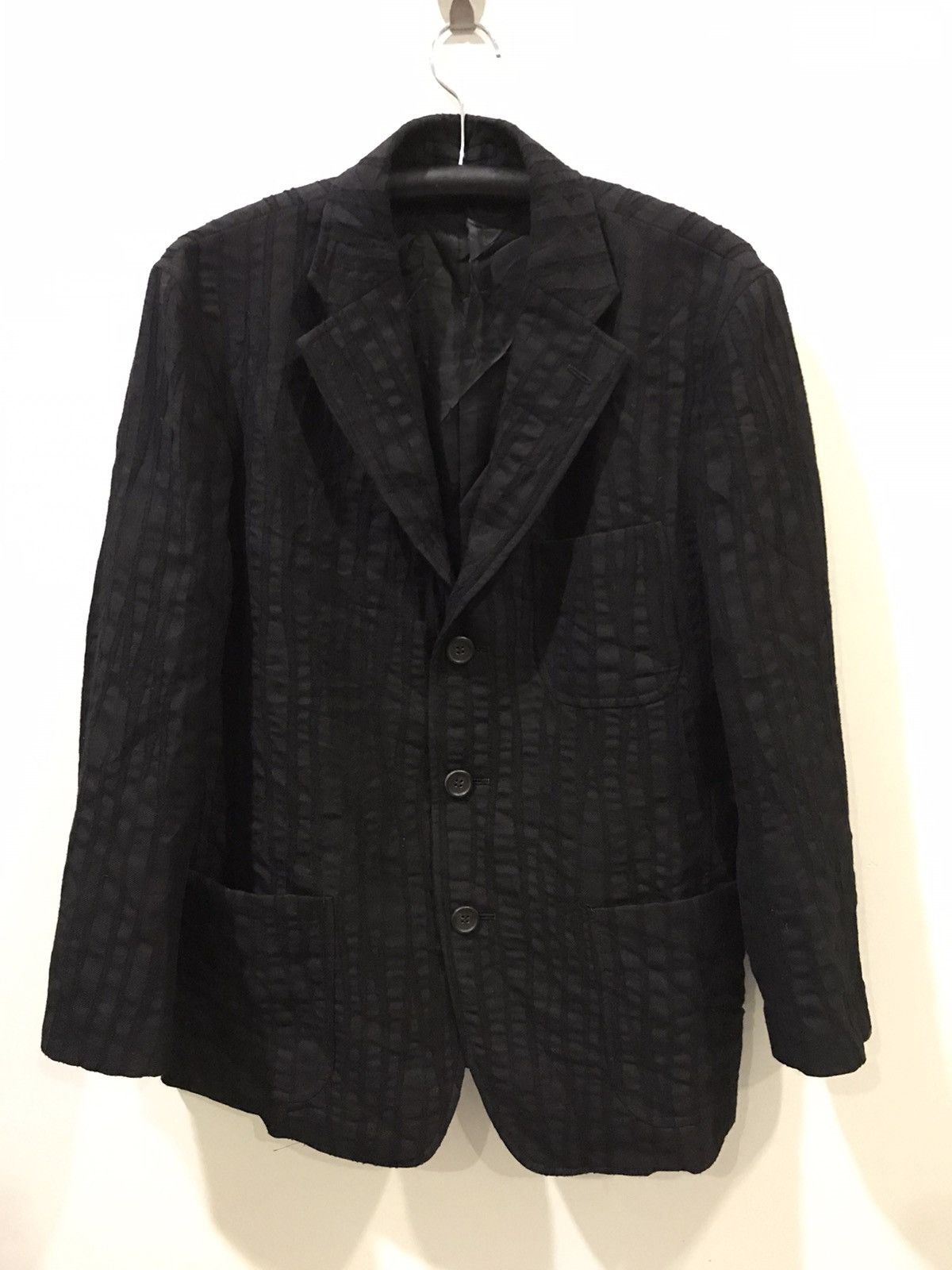 ISSEY MIYAKE MEN Ultra Rare Wood Crack Effect Blazer