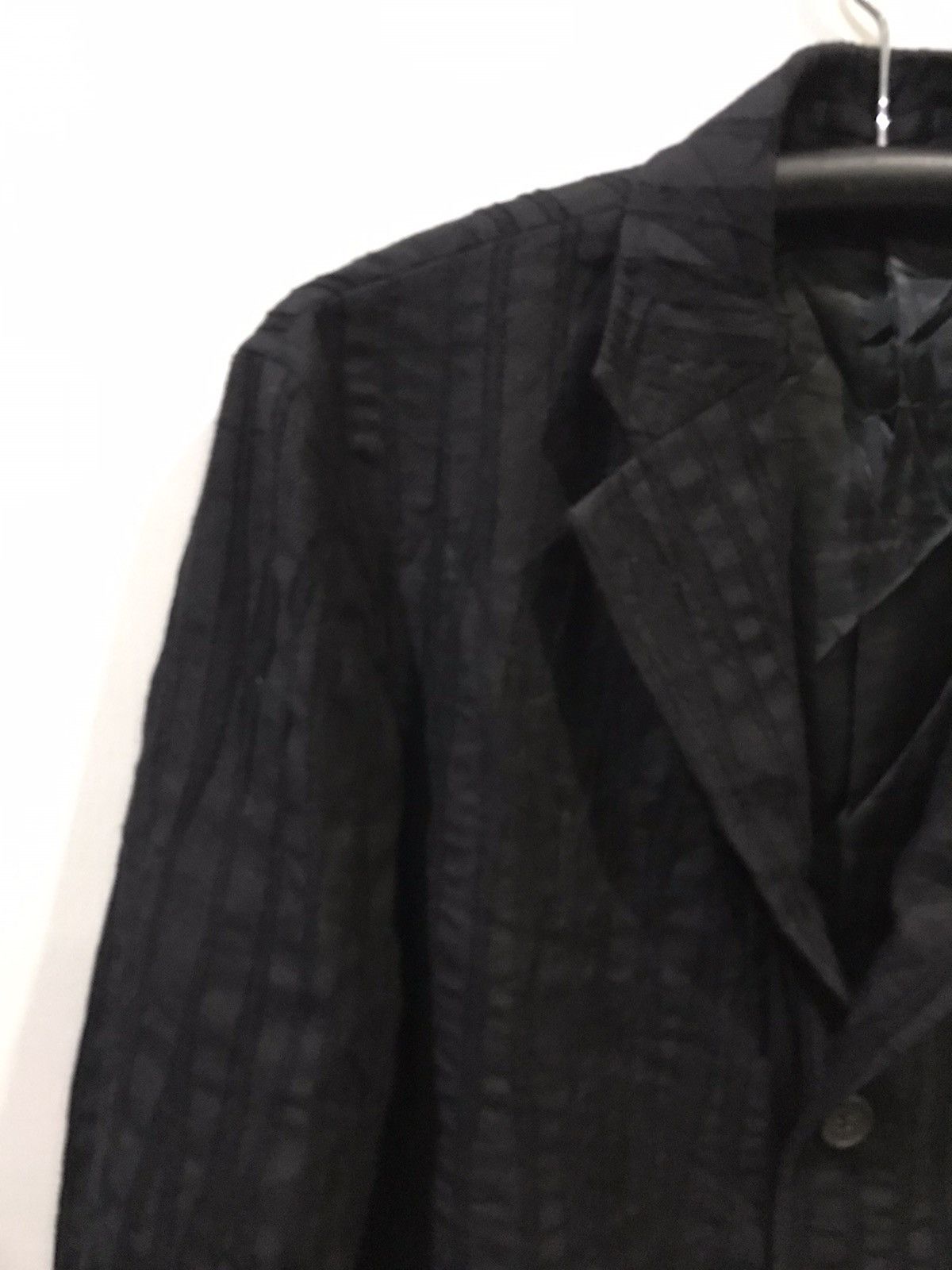 Issey Miyake ISSEY MIYAKE MEN Ultra Rare Wood Crack Effect Blazer Size 40R - 4 Thumbnail
